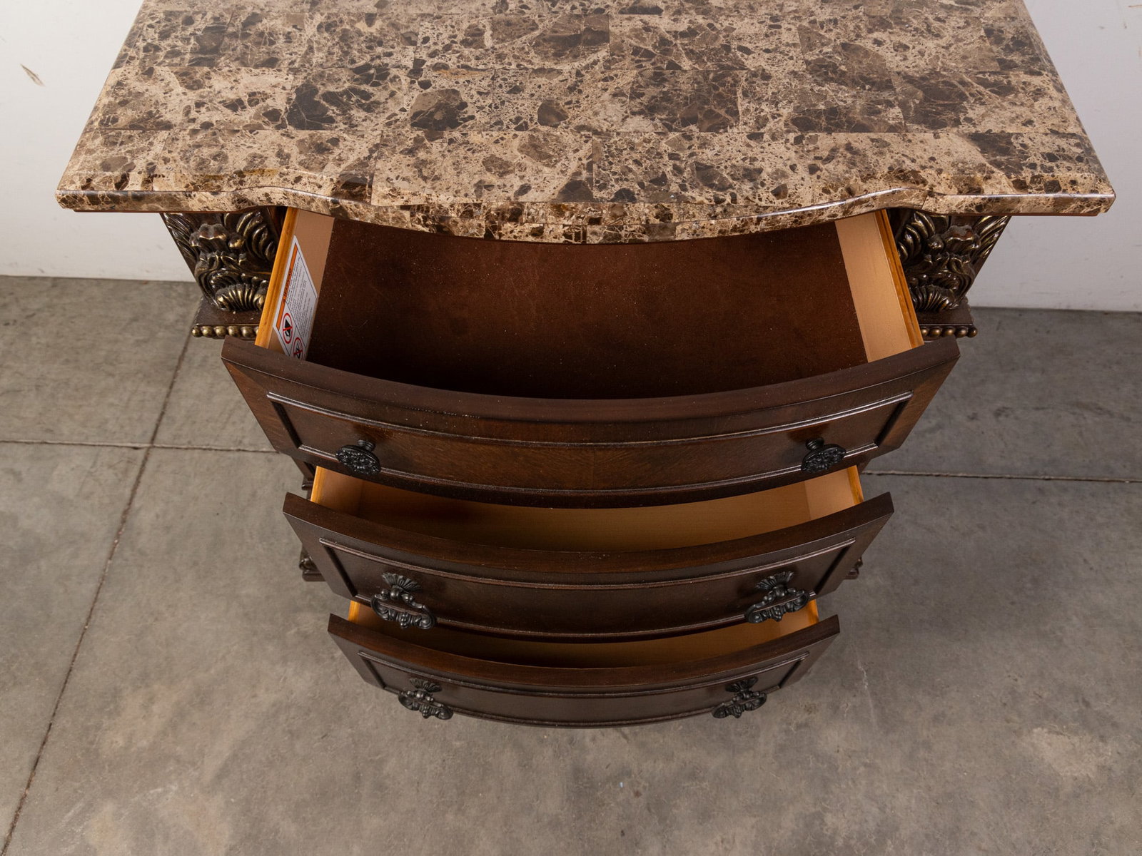 Contemporary Antique Inspired Night Stand - 5