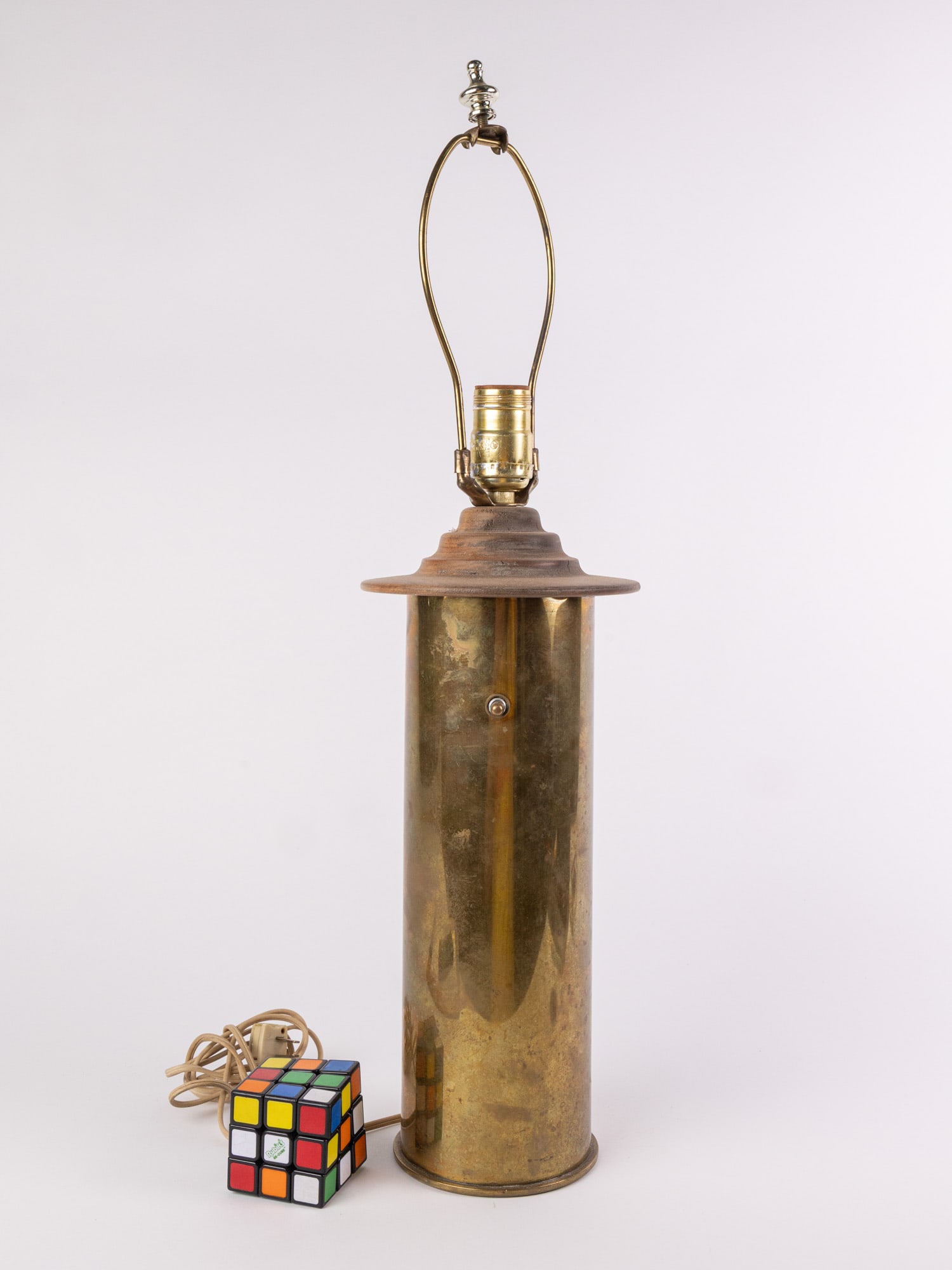 Vintage Trench Art Lamp - 2
