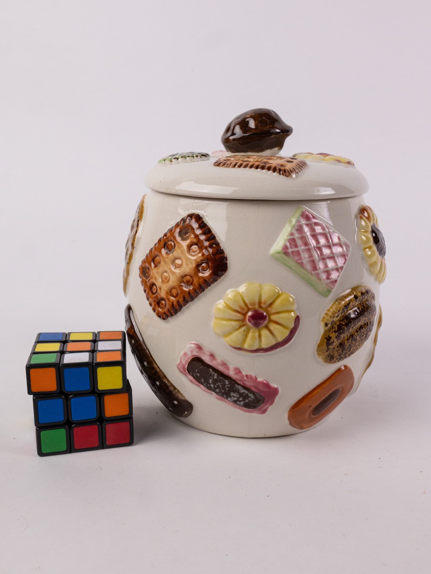 Vintage 1950's "Cookies All Over" Napco Cookie Jar - 2