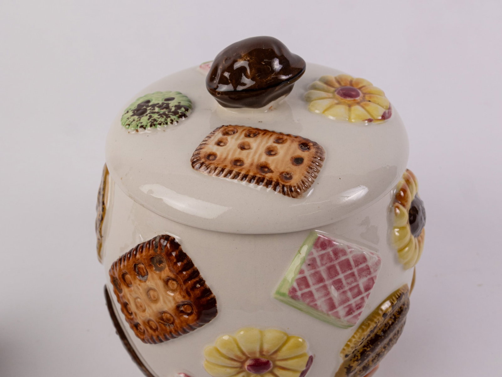 Vintage 1950's "Cookies All Over" Napco Cookie Jar - 3