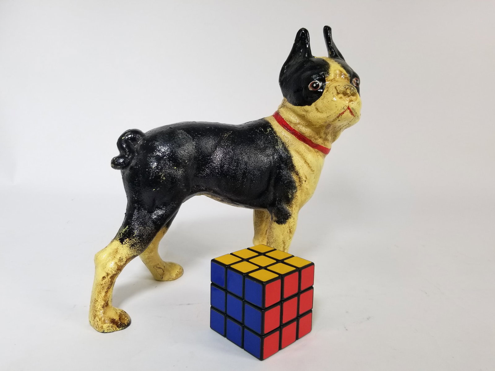 Cast Iron Boston Terrier 10" Figurine - 2