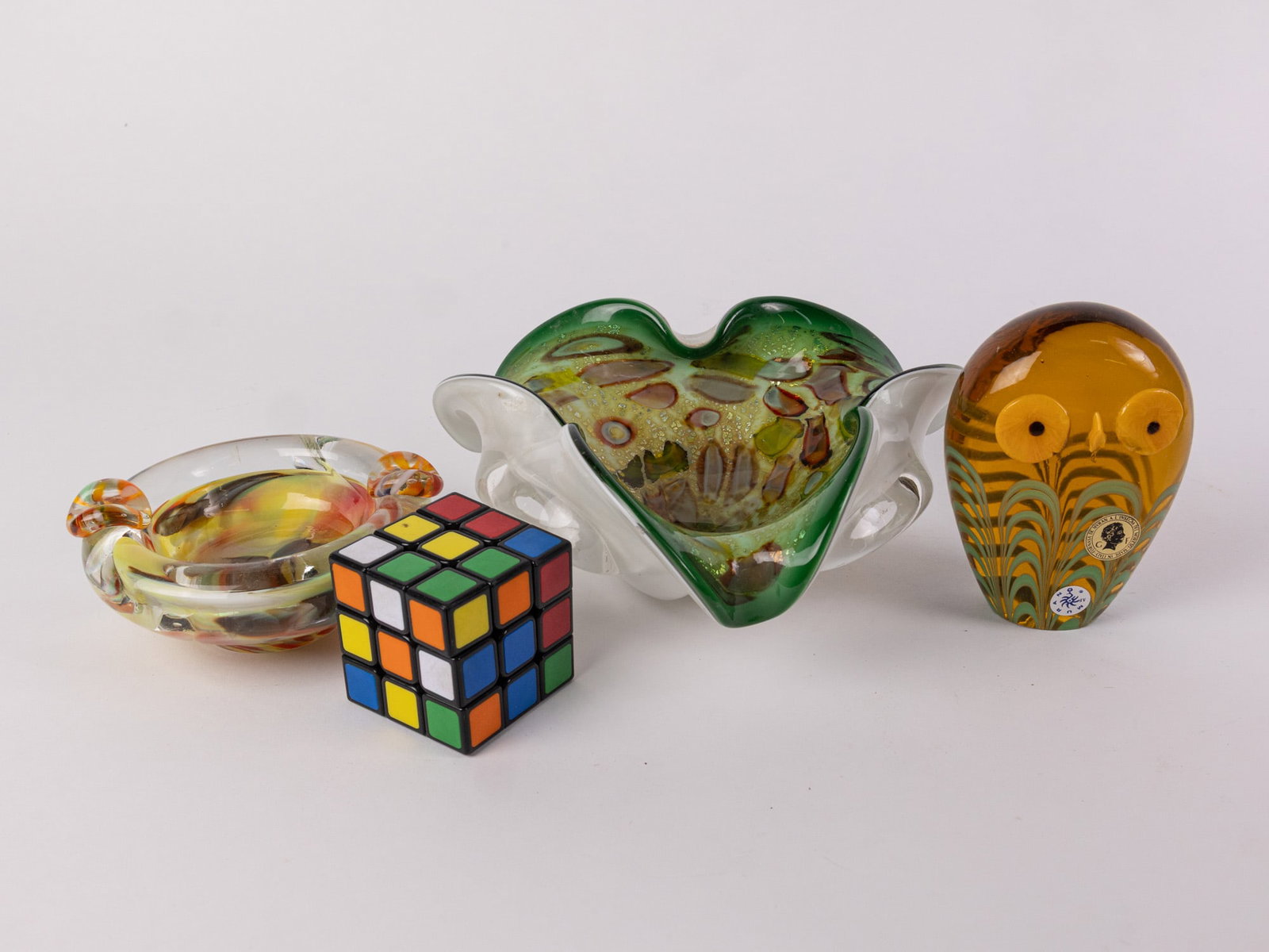 Grouping of Art Glass Decorative Items - 2