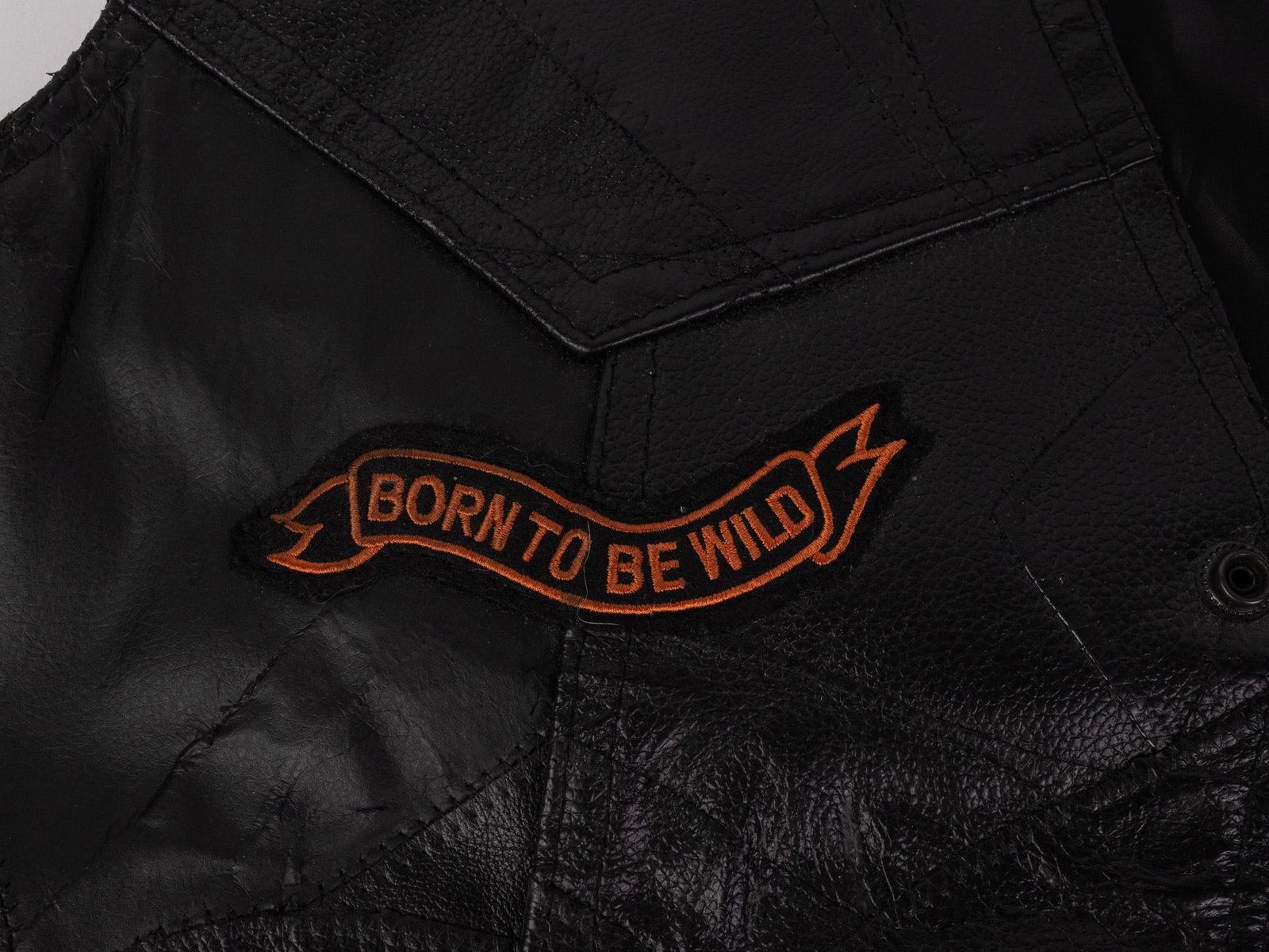 Diamond Plate Buffalo Leather Brand Biker Vest - 4