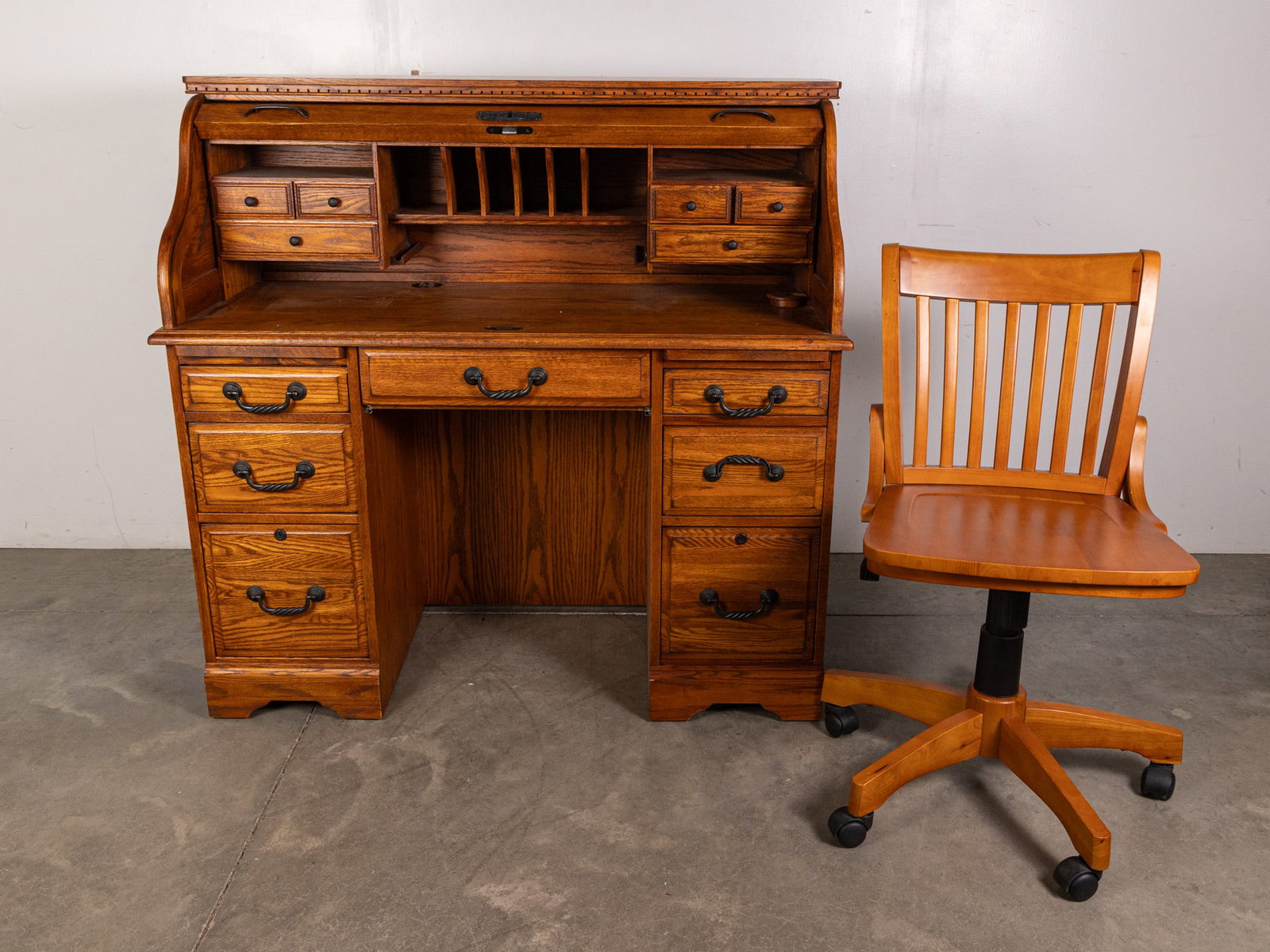 Winners Only Scroll Top Oak Desk with Chair: Winners Only Scroll Top Oak Desk with Chair Literature Brooks Auction – Online Auction Terms & Conditions Contact: (856) 694-2960 | info@brooks.auction READ BEFORE YOU BID: We want you to feel c
