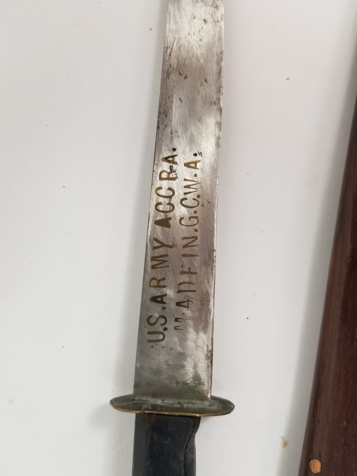 Two U.S. Army Gold Coast Made Daggers with Sheaths - 3