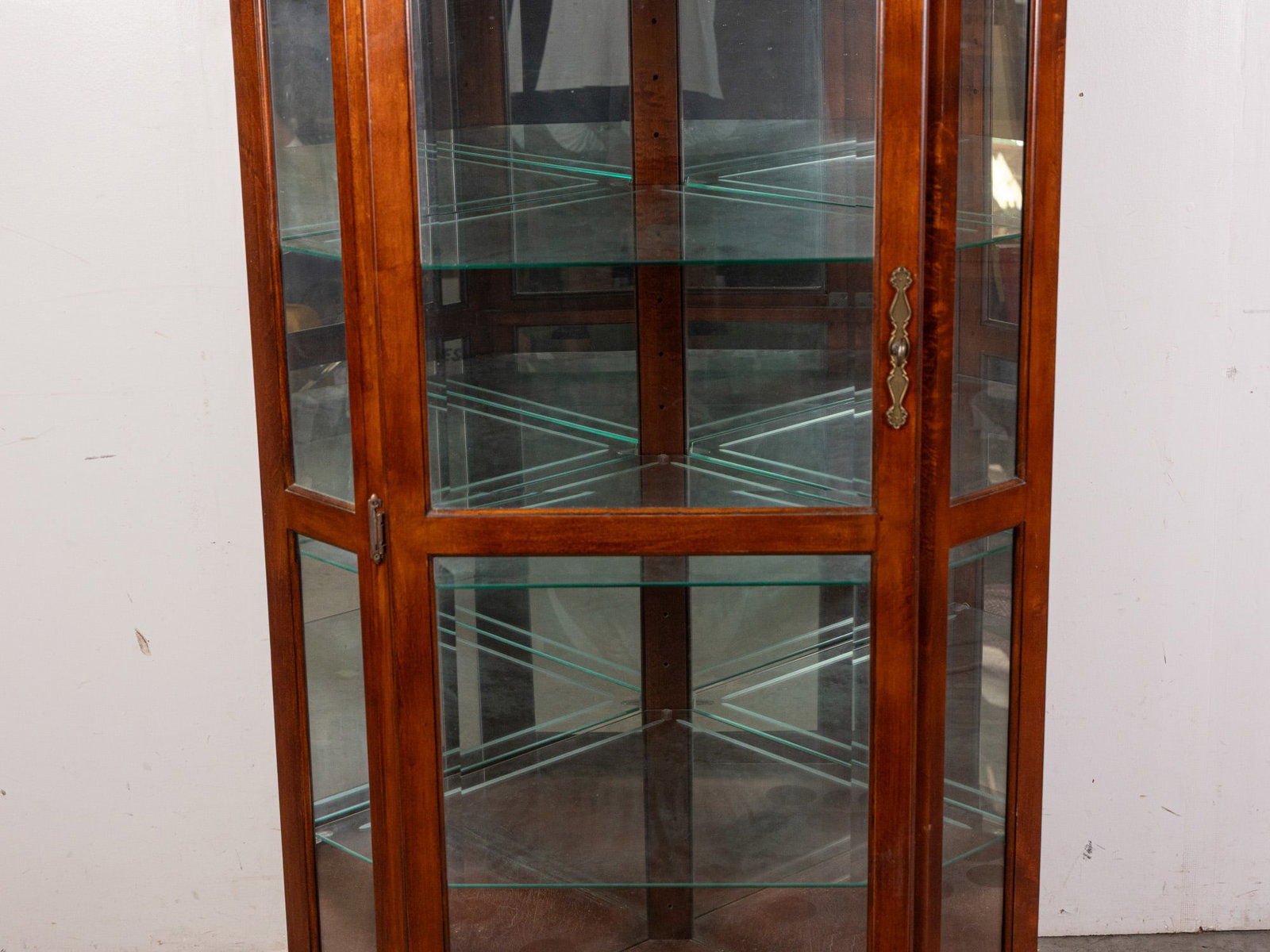 Vintage Glass Front Curio Case - 3