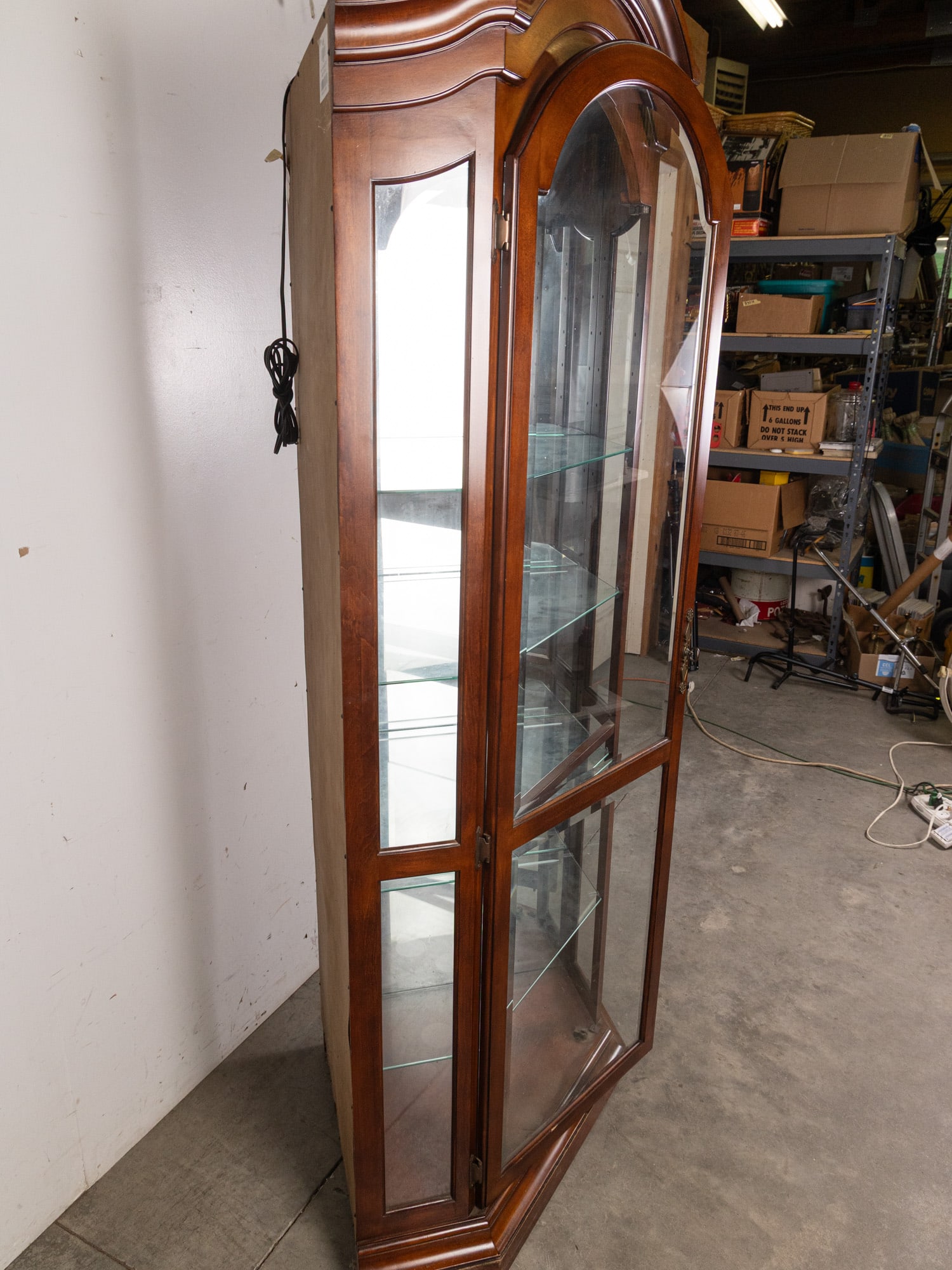 Vintage Glass Front Curio Case - 7