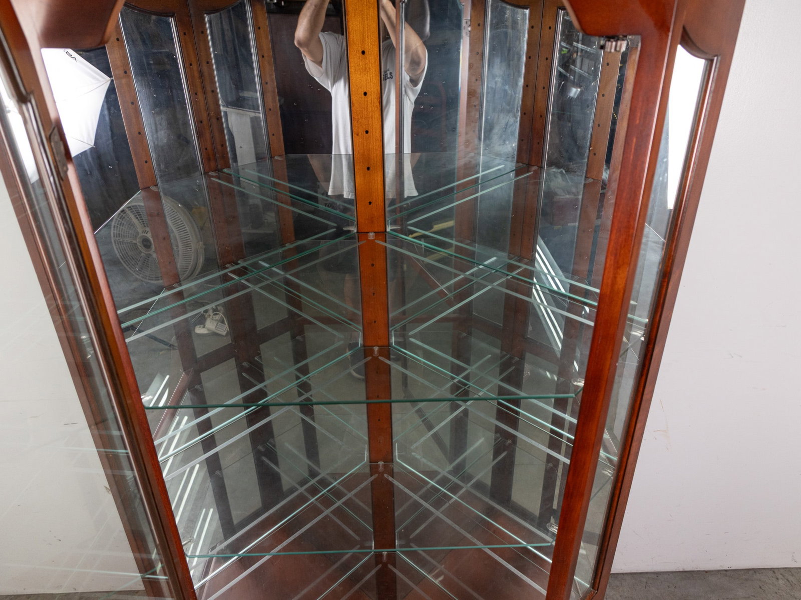 Vintage Glass Front Curio Case - 3