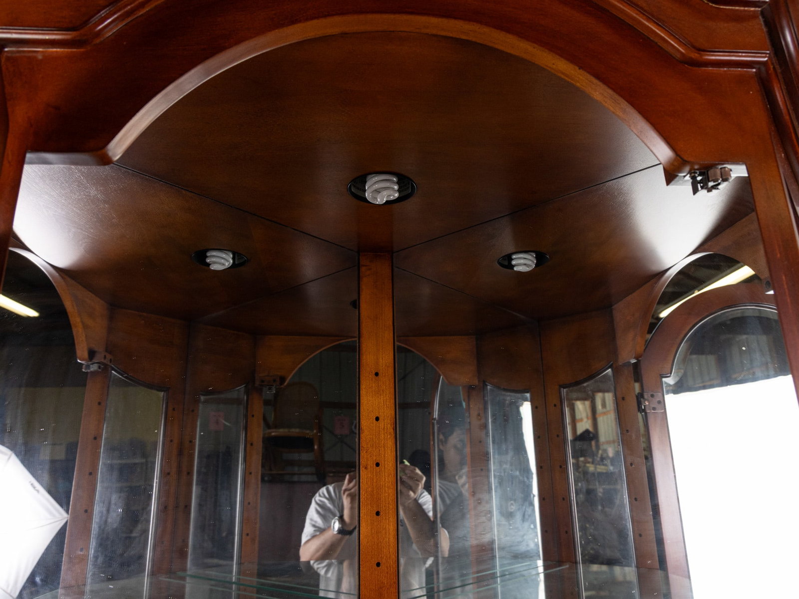 Vintage Glass Front Curio Case - 4