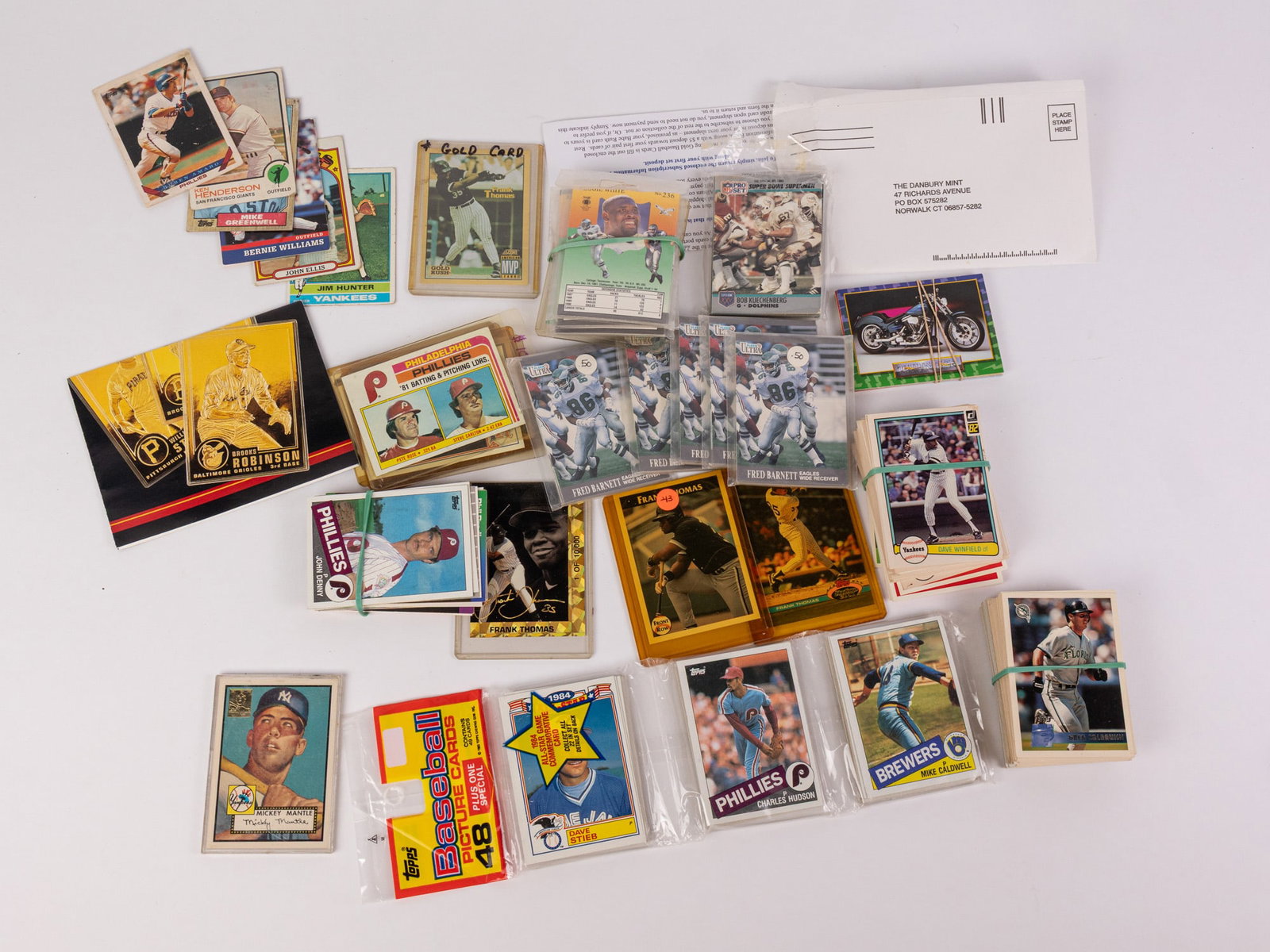 Assortment of Vintage Collectible Sports Cards: Assortment of Vintage Collectible Sports Cards Size 7" x 12" x 12" Literature Brooks Auction – Online Auction Terms & Conditions Contact: (856) 694-2960 | info@brooks.auction READ BEFORE YOU