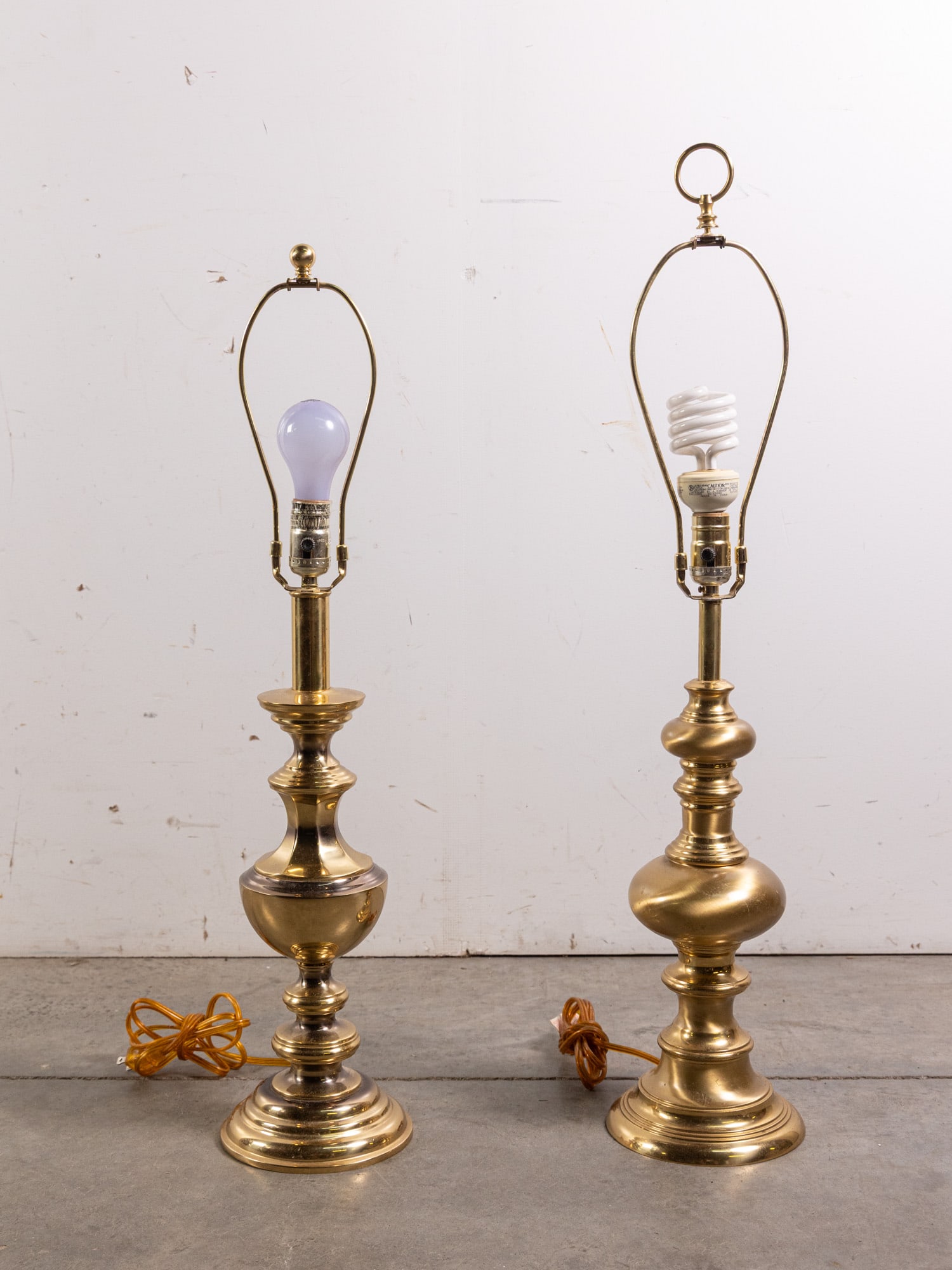 Two Brass Table Lamps (1 of 3)