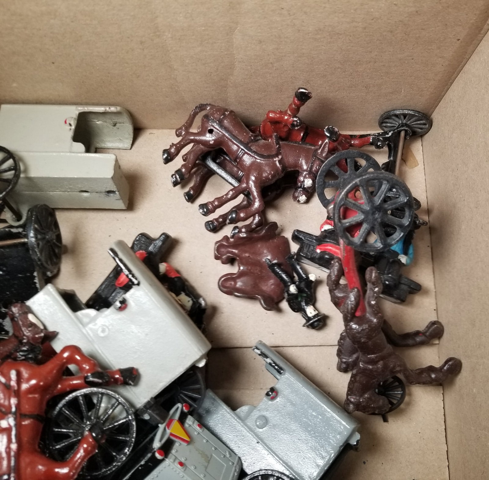 Assorted Lead and Cast Iron Amish Figures - 3