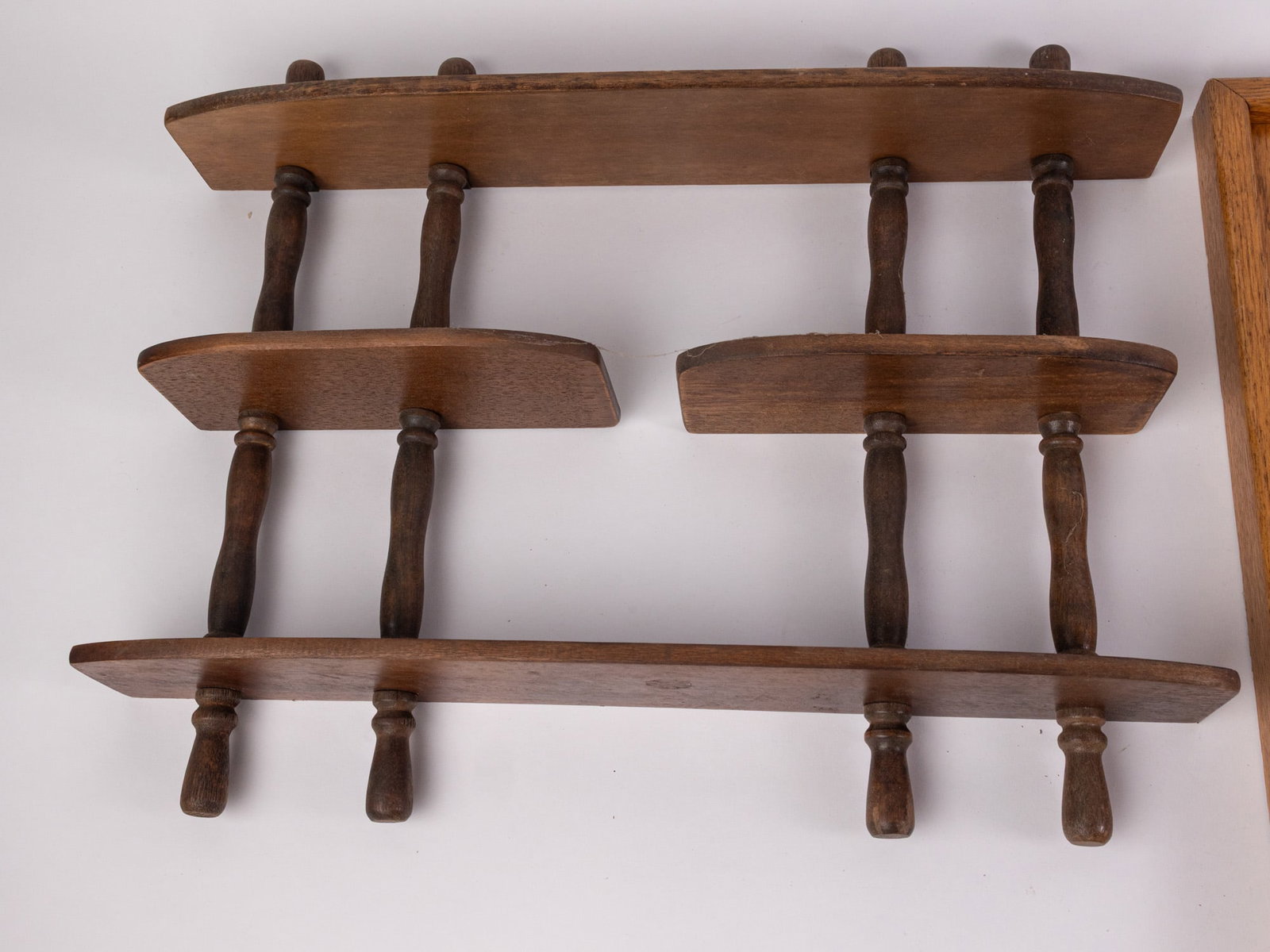 Rustic Wooden Shelf and Wall Decor - 3