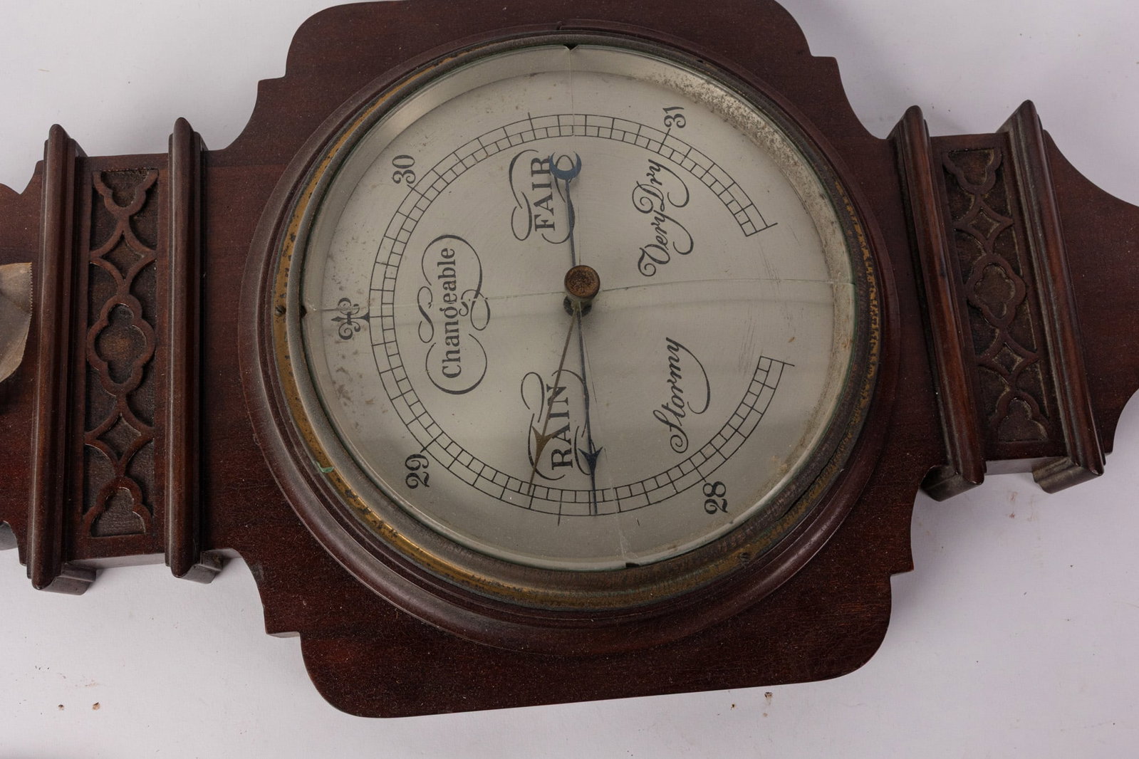 Vintage Wall Mounted Barometer and Thermometer - 5