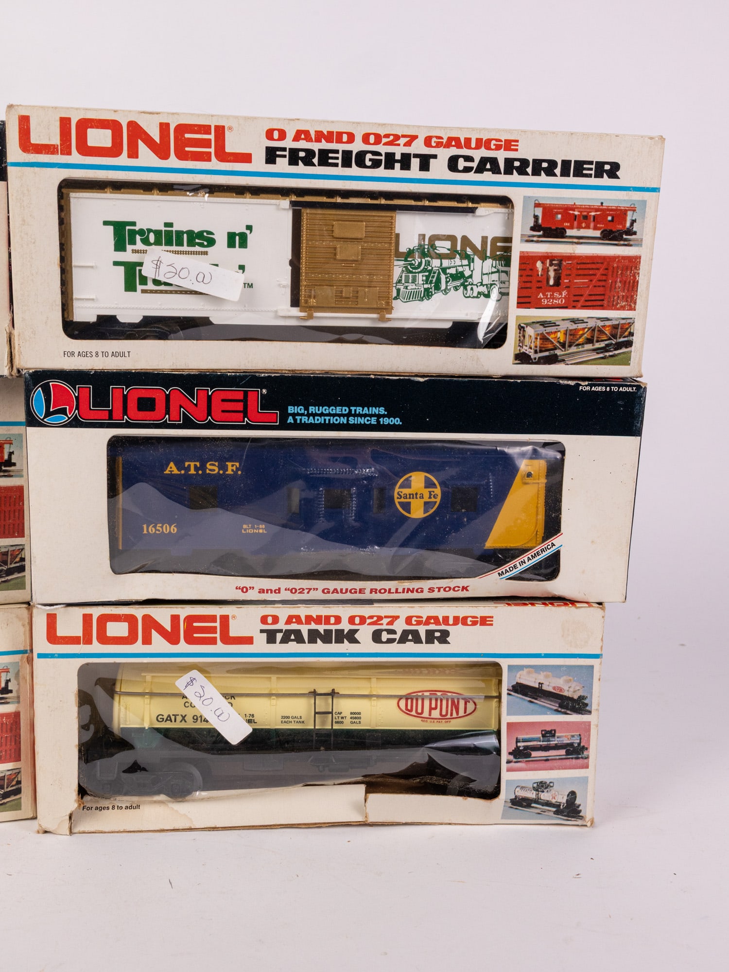 Lot of Six Vintage Lionel Model Train Cars in Box - 4