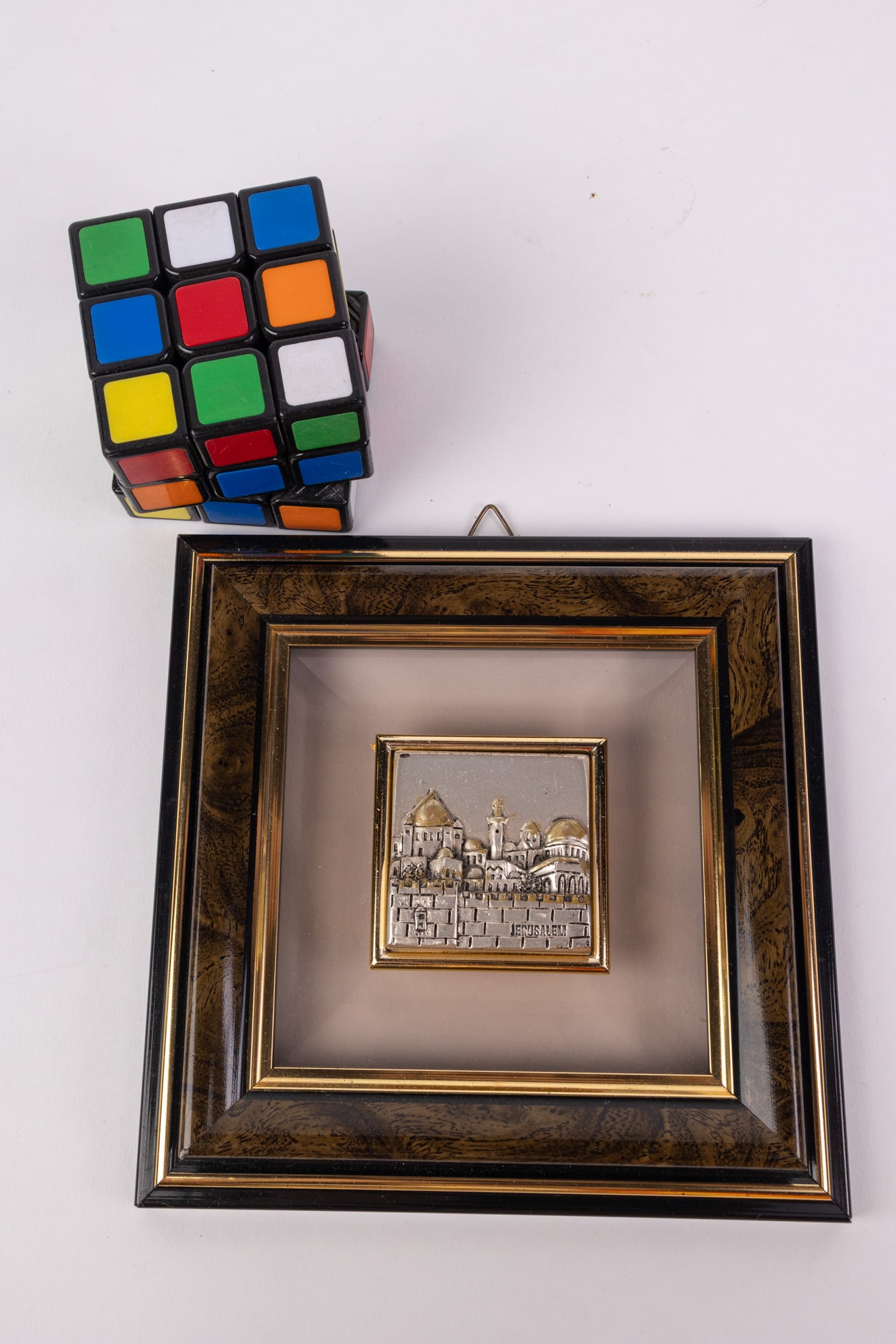 Sterling Silver Classica Israel Jerusalem Cityscape Plaque - 2