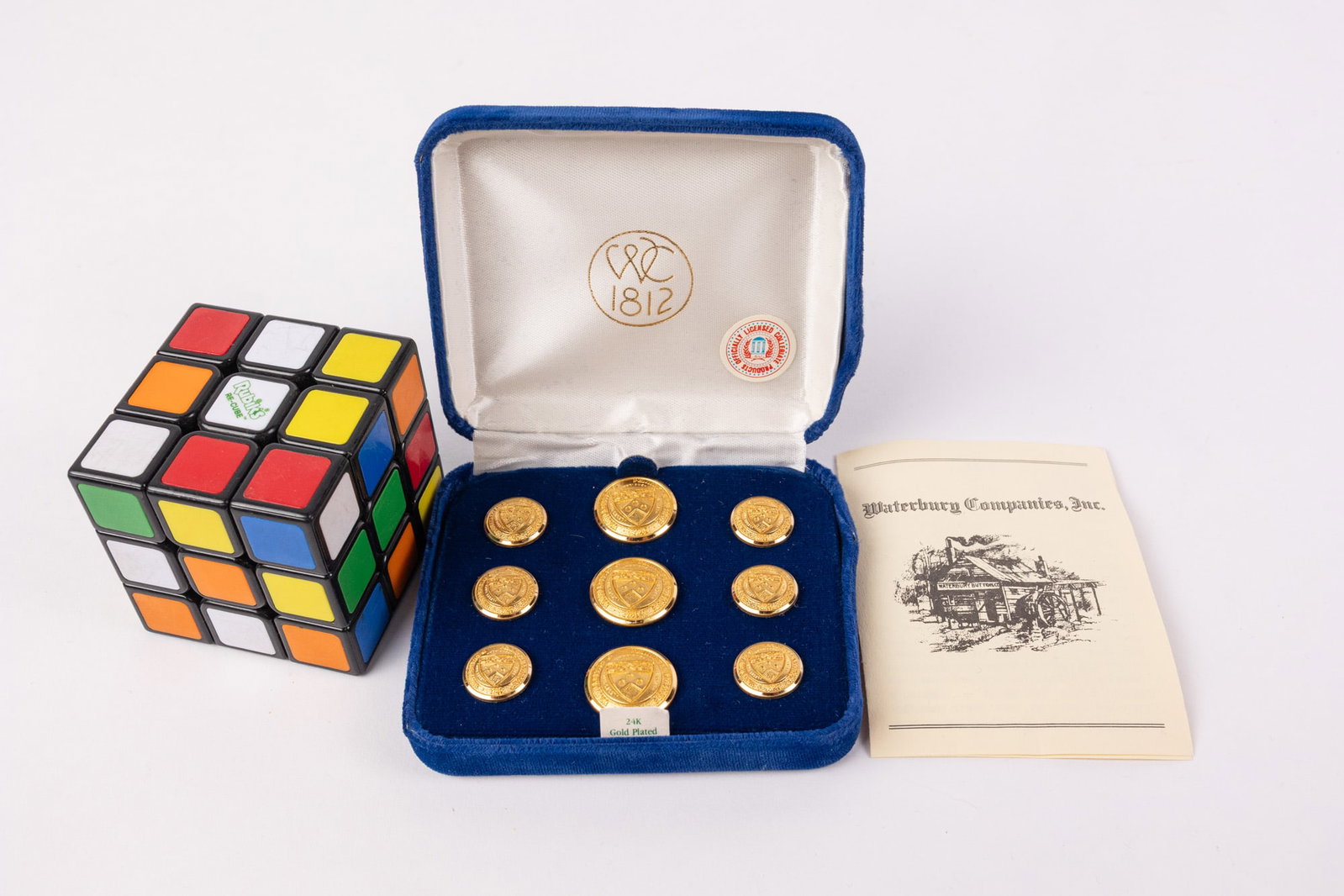 Set of 24K Gold Plated Waterbury Companies Buttons - 2