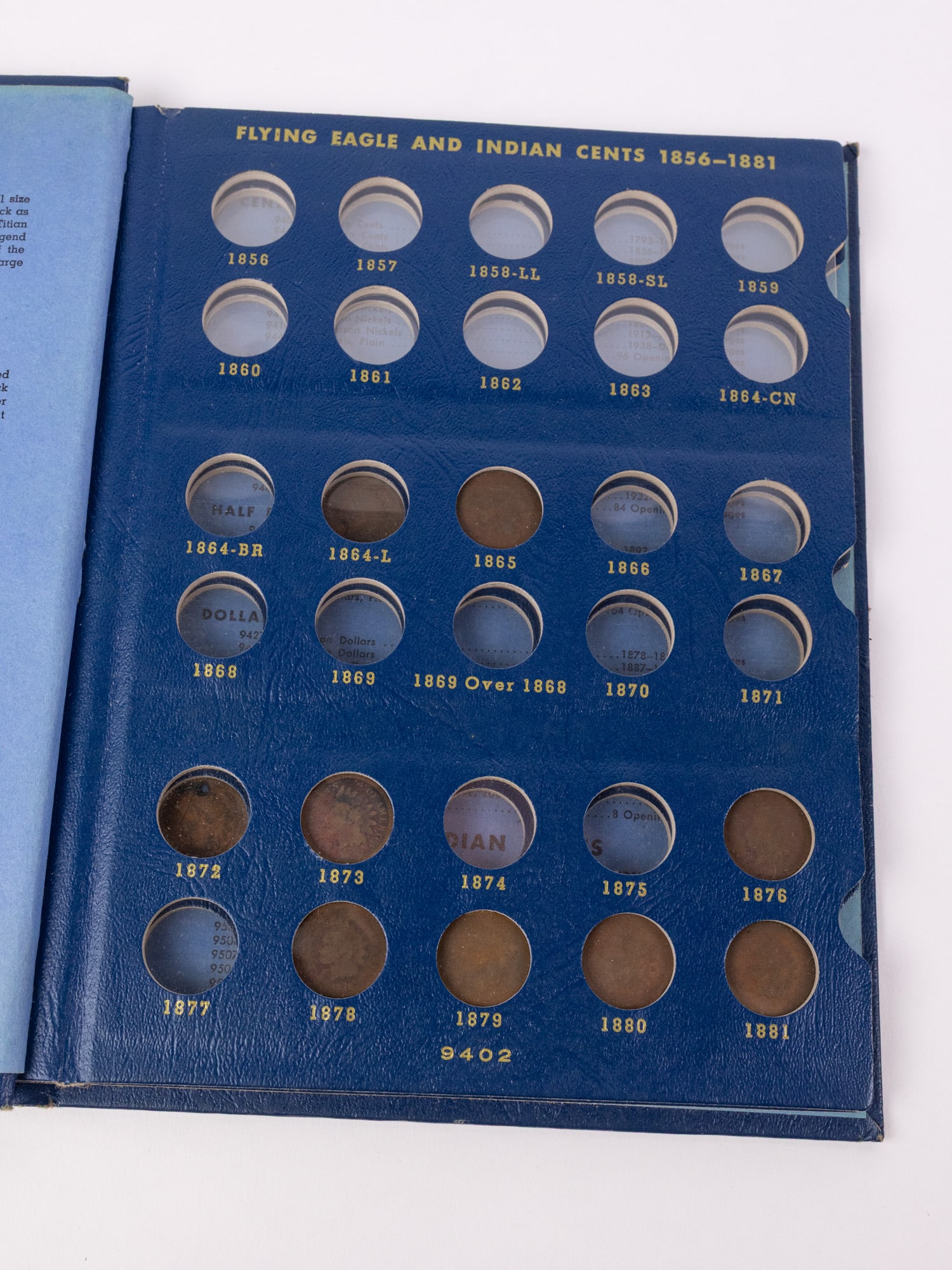 Indian Head Cent Book Containing Nine Coins - 2