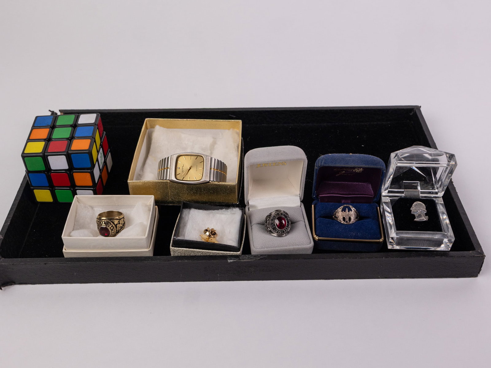 Assortment of Rings, Pins & Watch ft. Sterling Bat Ring - 2