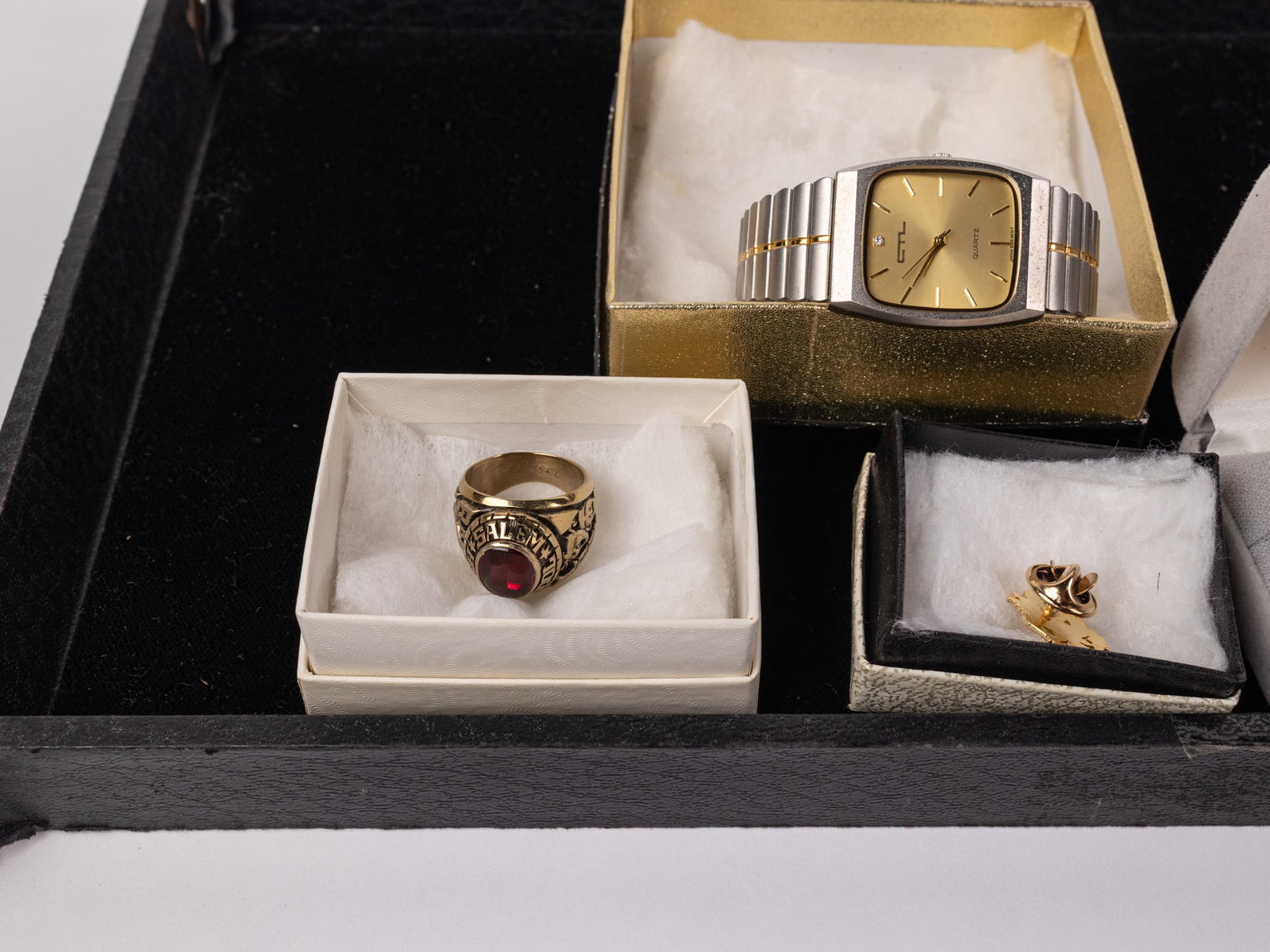 Assortment of Rings, Pins & Watch ft. Sterling Bat Ring - 3