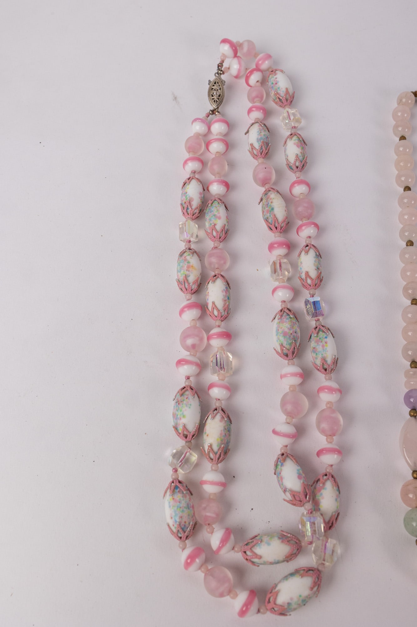 Four Glass/Stone Bead Necklaces ft. Sterling Clasp and Murano Beads - 3
