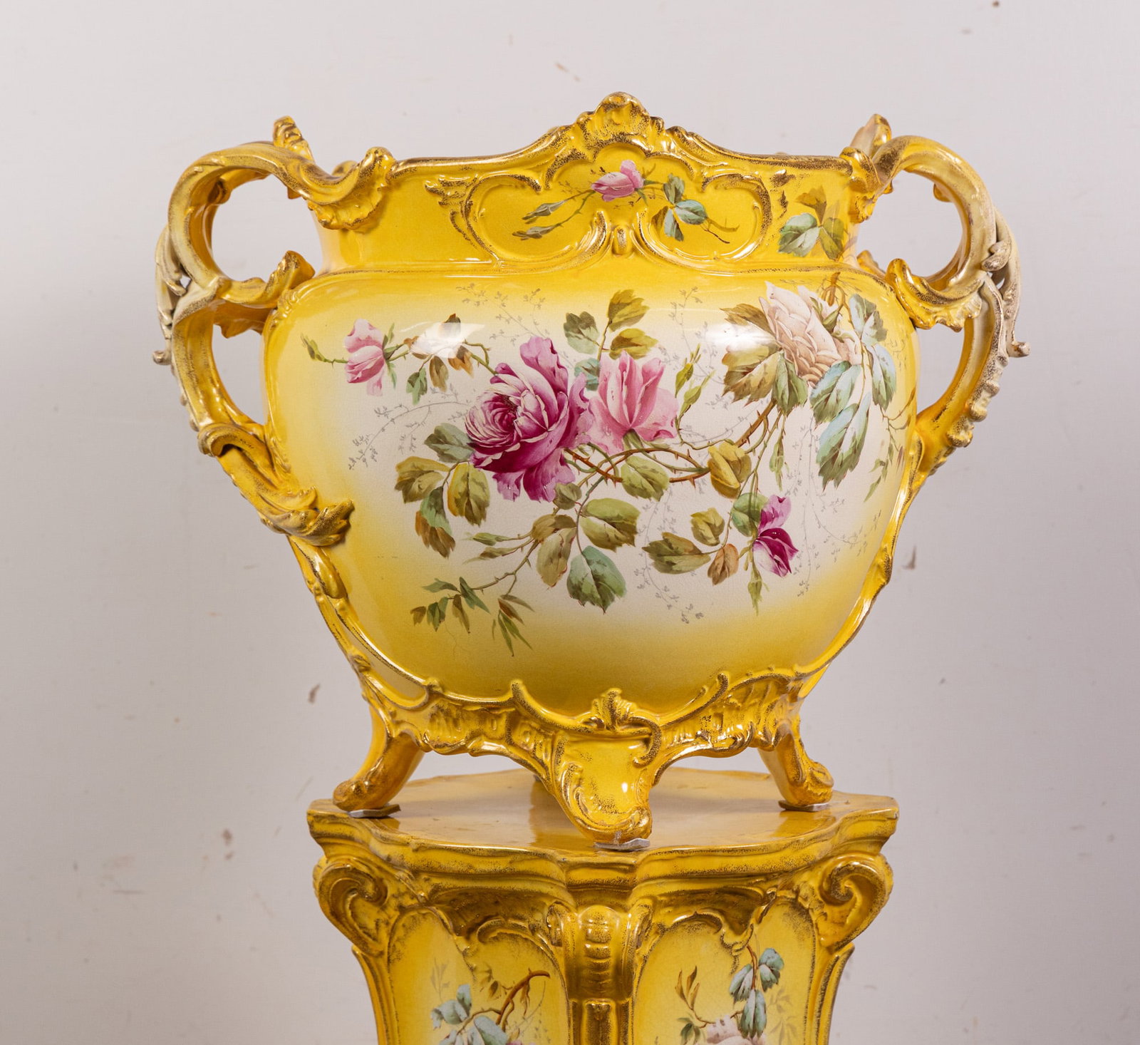 Royal Bonn Attr. Porcelain Jardiniere - 2