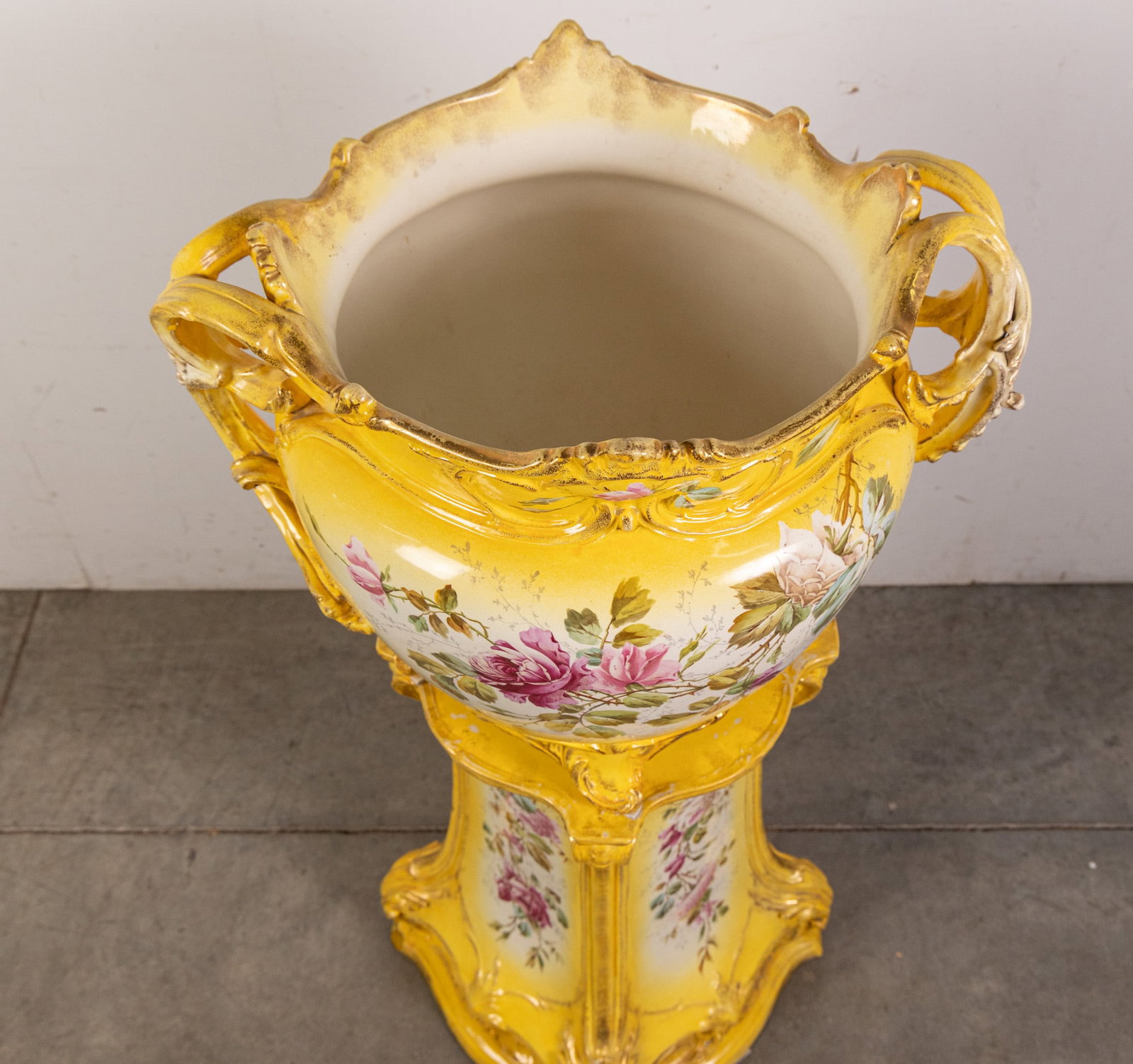 Royal Bonn Attr. Porcelain Jardiniere - 4