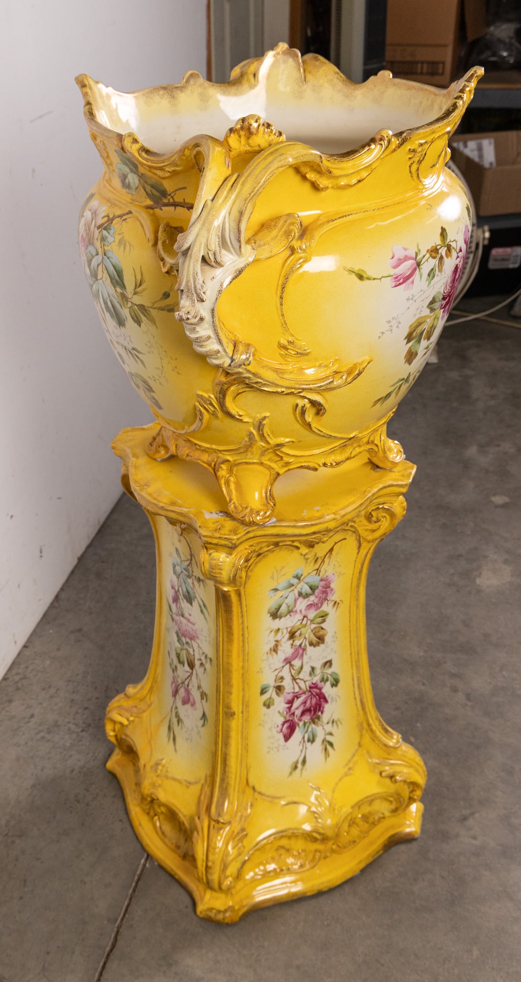 Royal Bonn Attr. Porcelain Jardiniere - 5