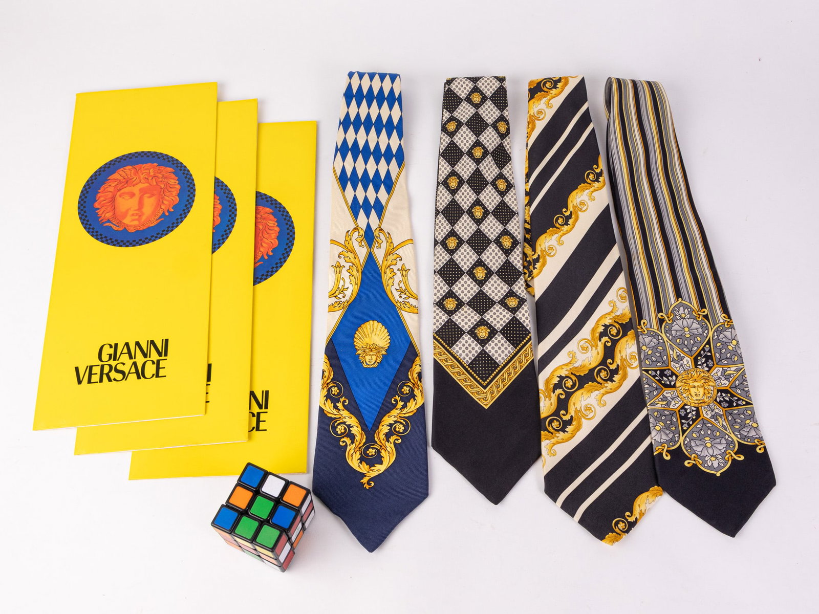 Grouping of Assorted Vintage Versace Ties - 2