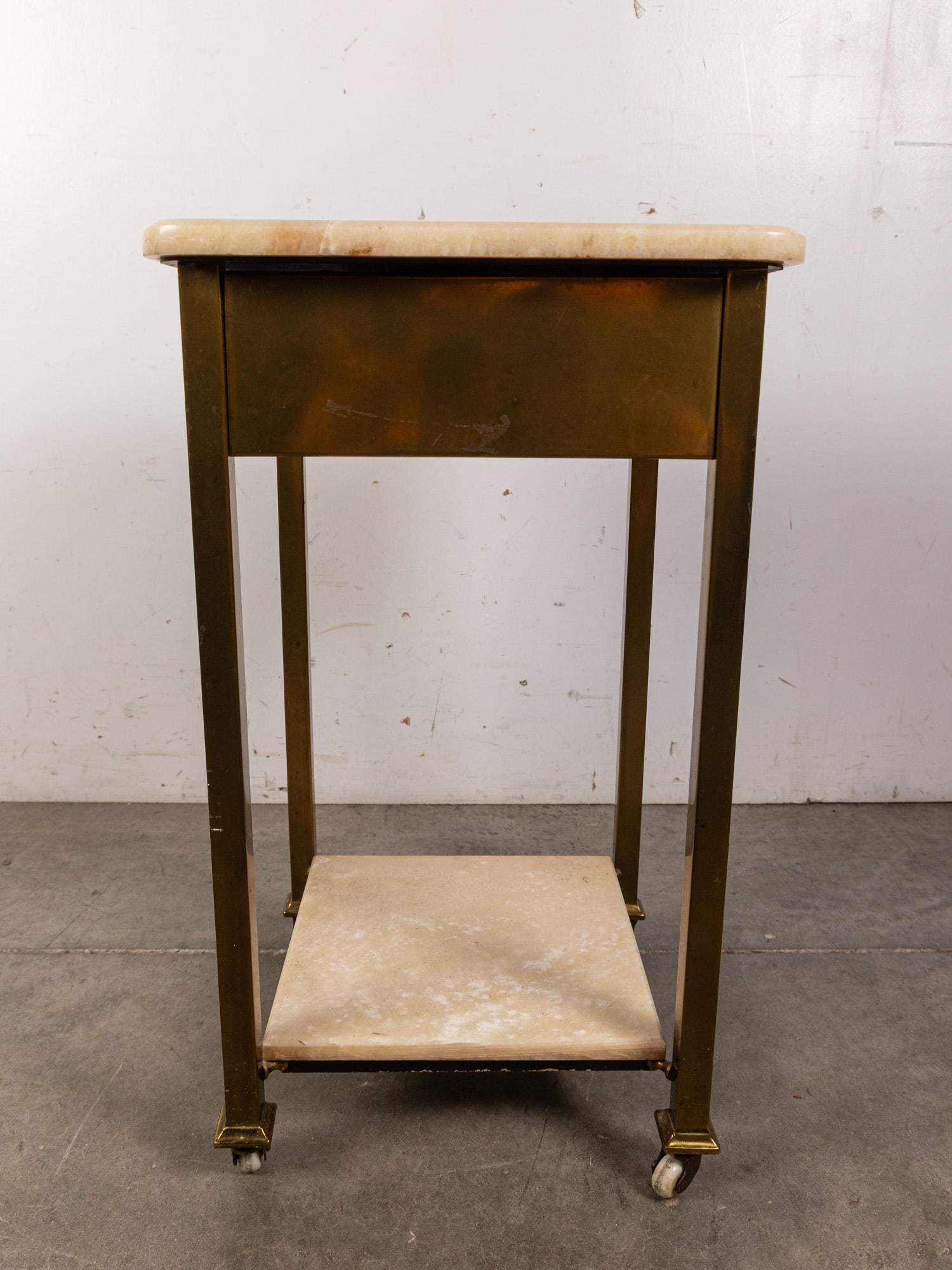 French Brass and Onyx Two-Tier Side Table - 5
