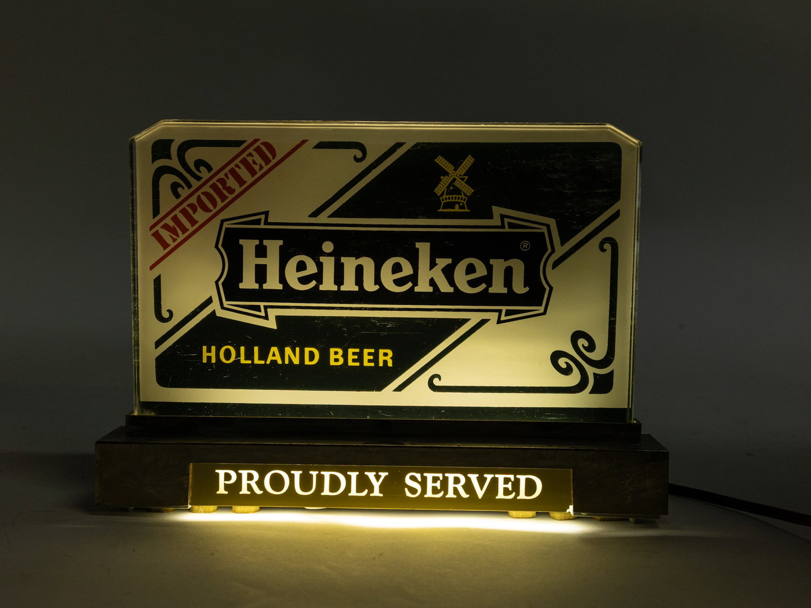 Vintage Heineken Lighted Advertising Sign - 6