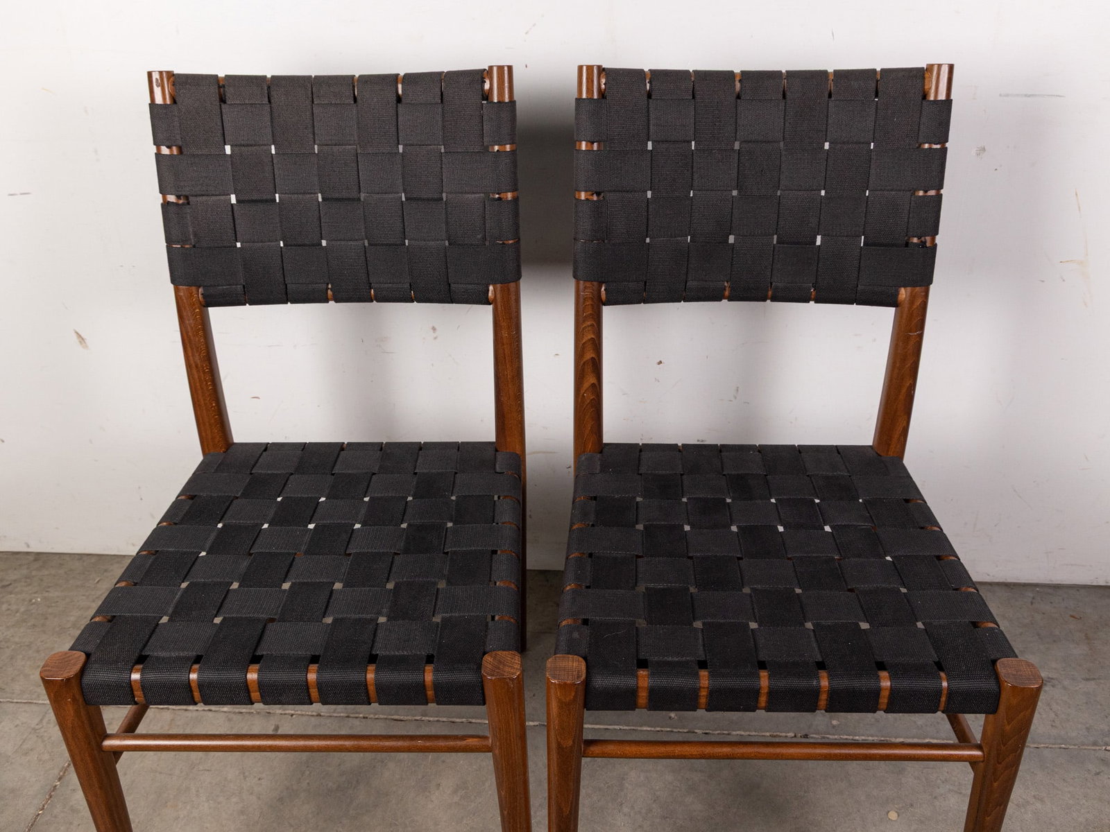 Pair of Crate and Barrel "Oslo" Mid Century Modern Style Chairs - 2