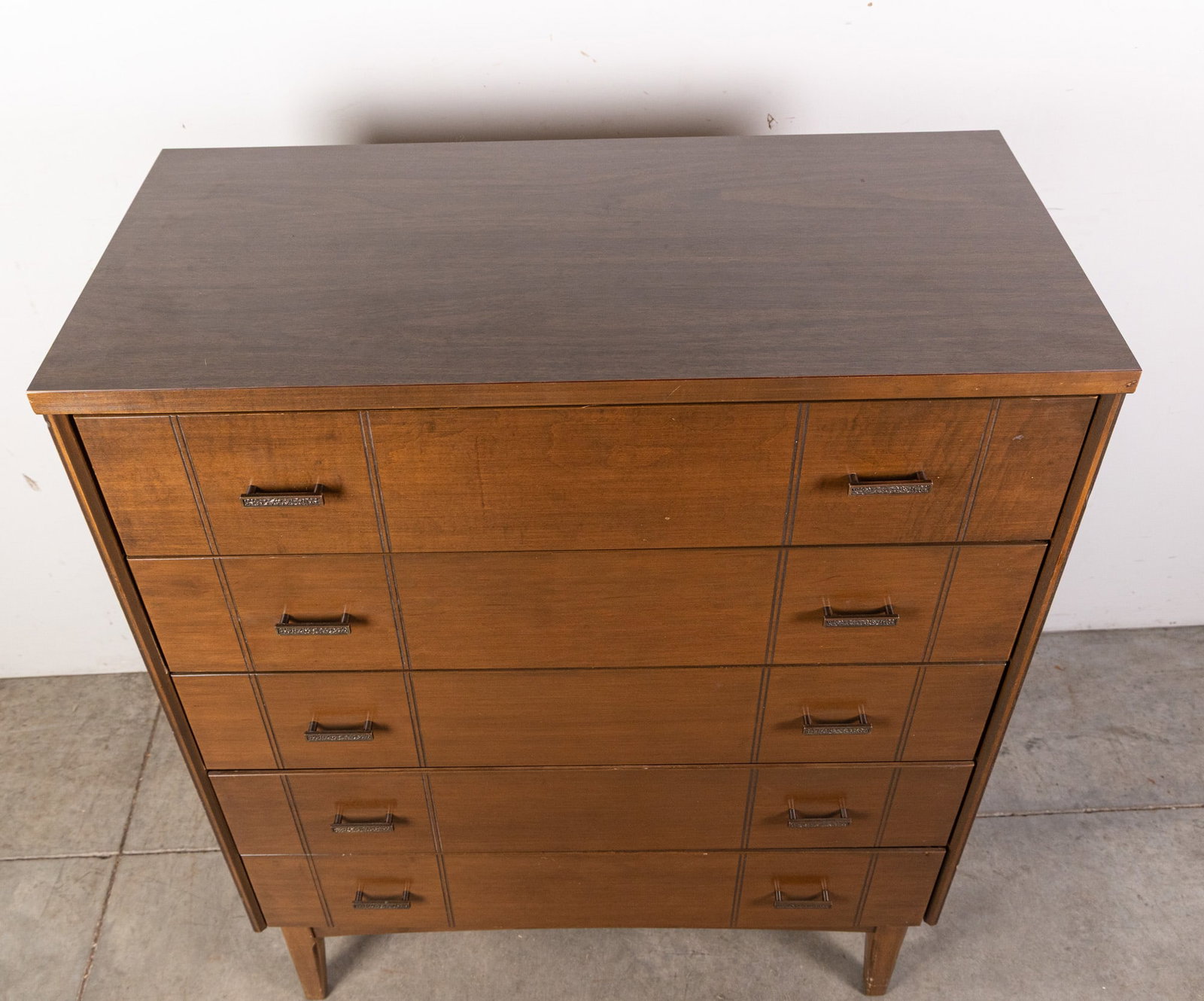 Mid Century Modern MCM Five Drawer Chest - 2