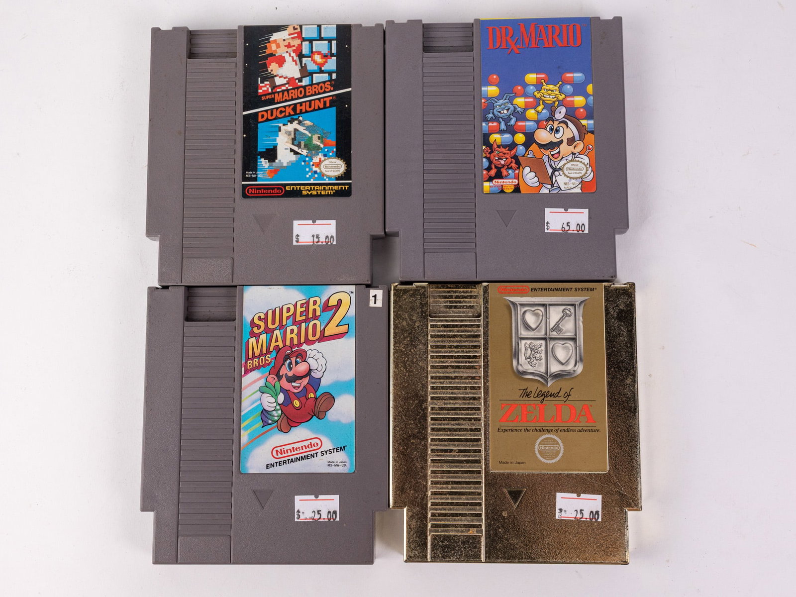 Four Vintage Nintendo NES Games (1 of 3)