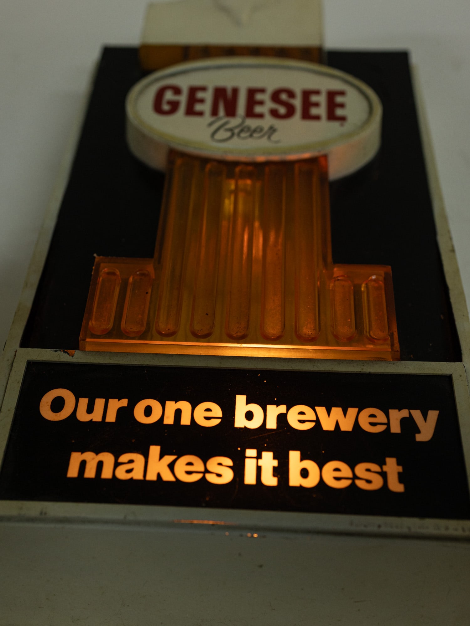 Vintage Genesee Beer Lighted Promo Advertising Sign - 3