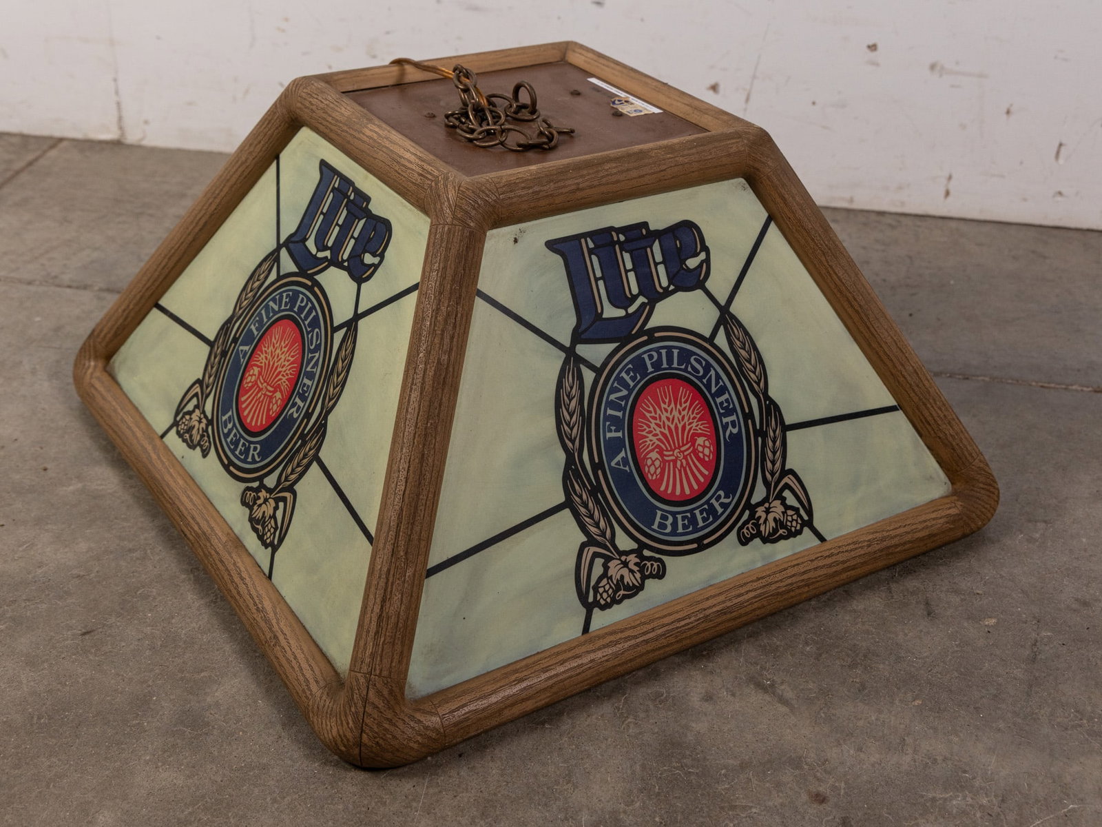 c. 1980s Miller Lite Promo Advertising Hanging Pool Table Light - 4