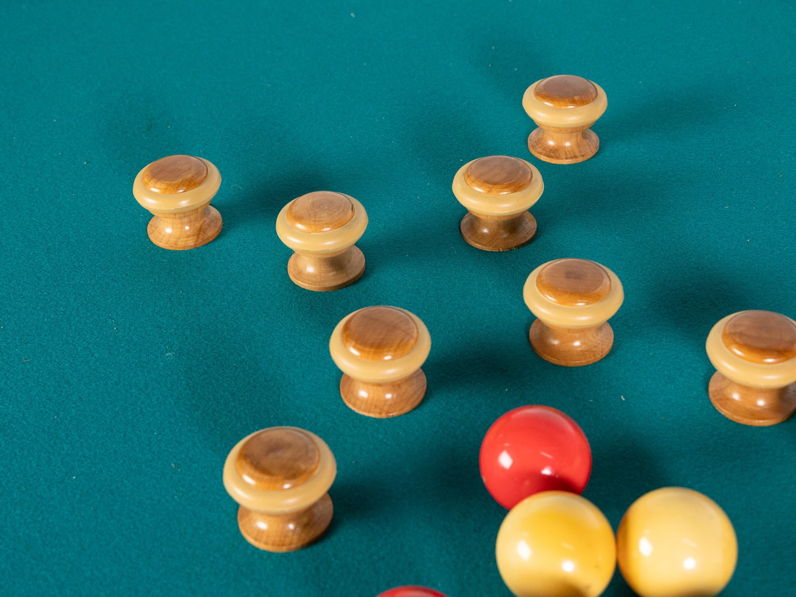 Vintage Game/Bumper Pool Oak Pedestal Table - 6
