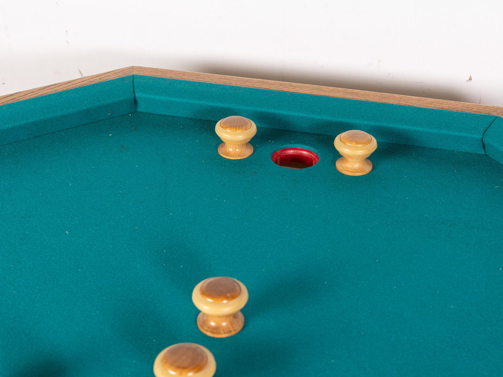 Vintage Game/Bumper Pool Oak Pedestal Table - 7