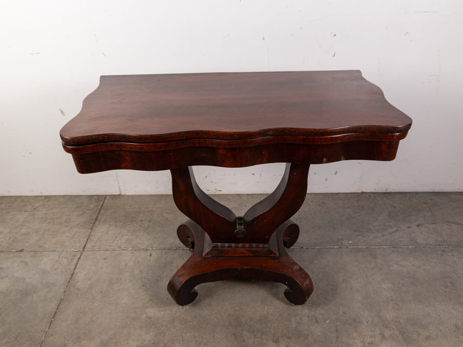 Antique American Empire Flip-Top Card Table - 2