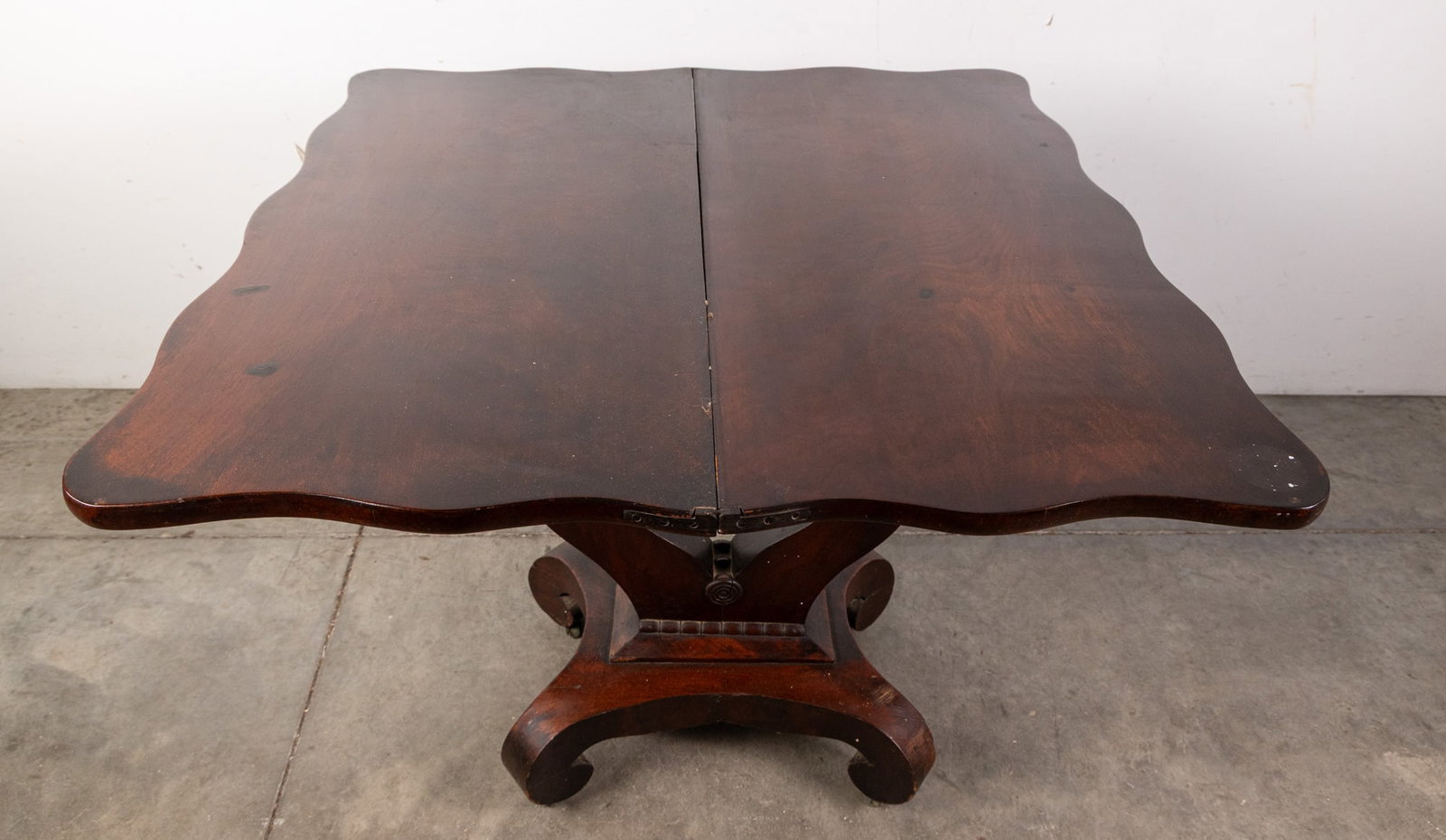 Antique American Empire Flip-Top Card Table - 4