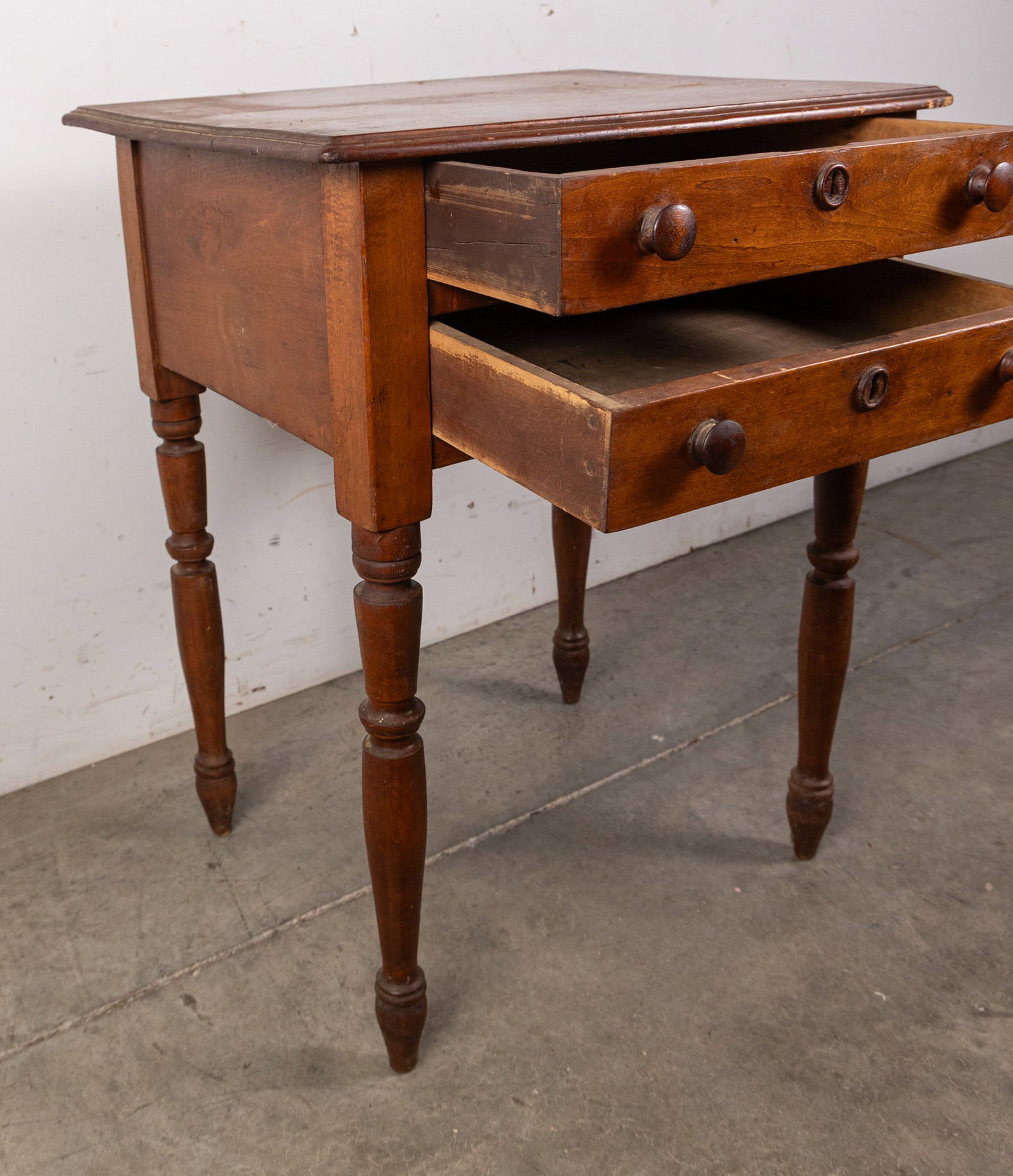 Antique 19th c. Sheraton 2-Drawer Stand - 4