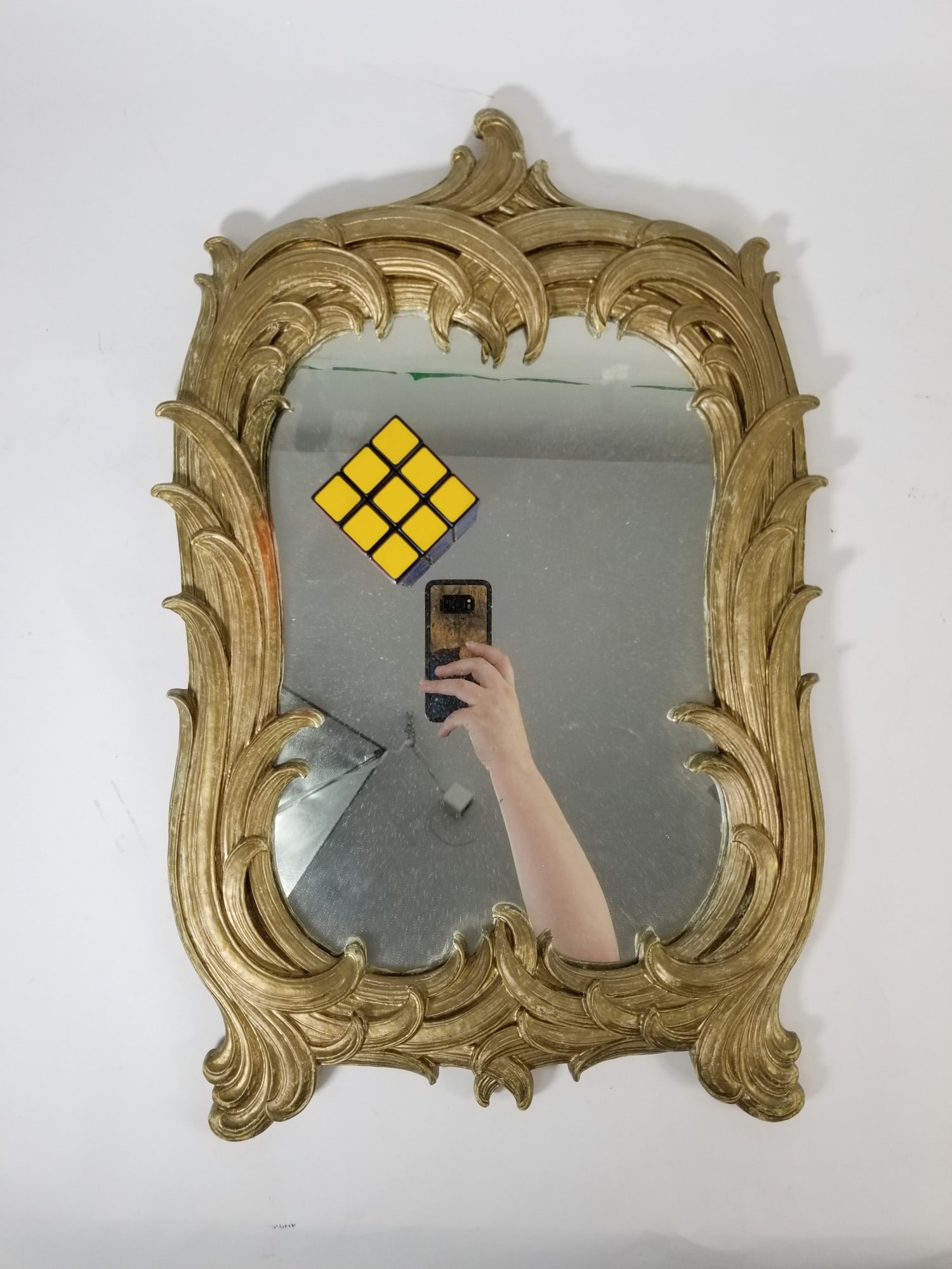 Vintage Syroco Wood Gold Ornate Mirror - 2