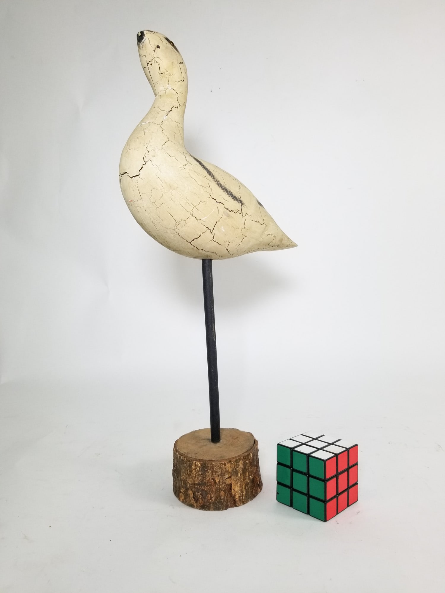 Decorative Wooden Folk Art Shore Bird - 2