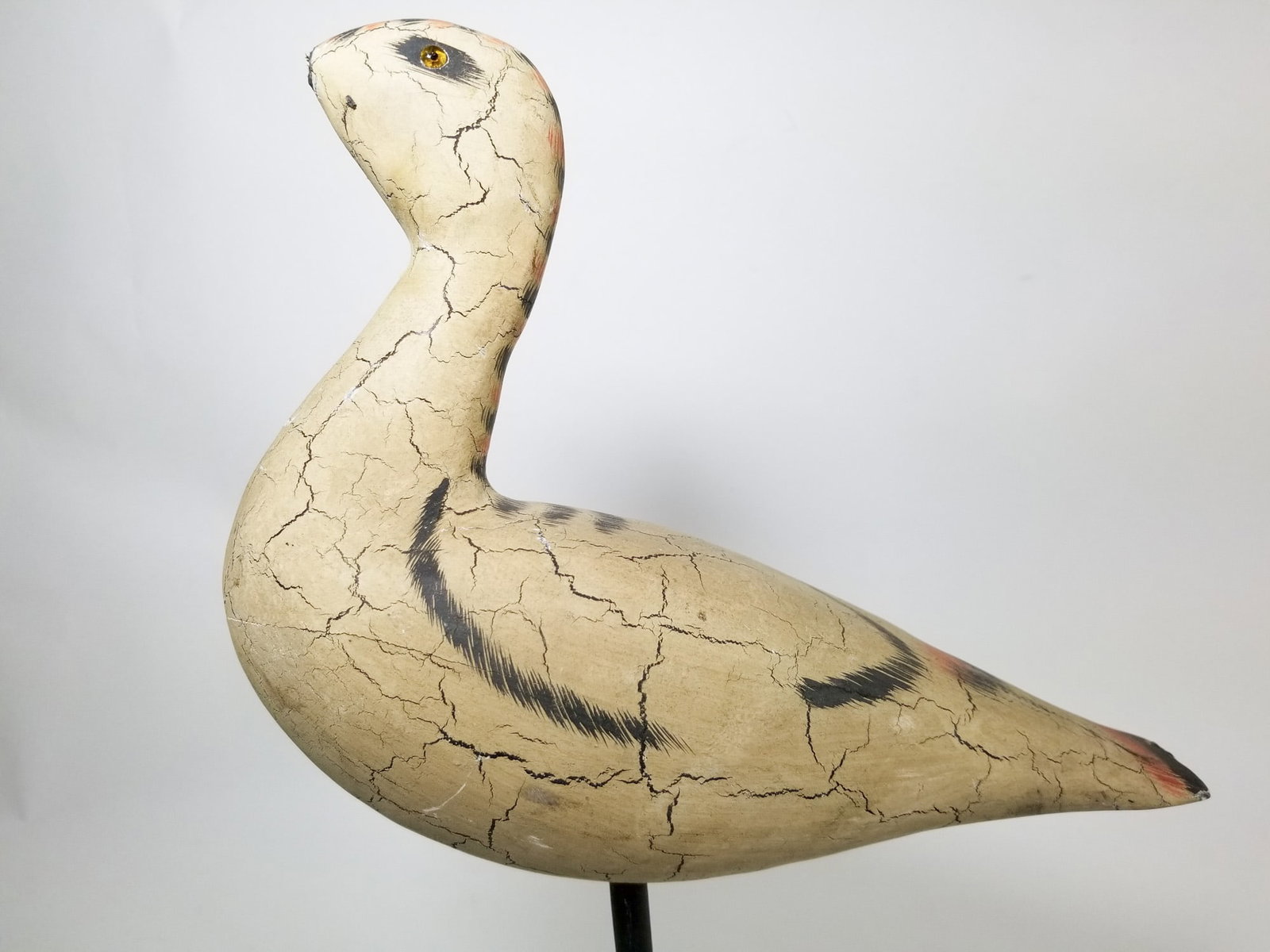 Decorative Wooden Folk Art Shore Bird - 4