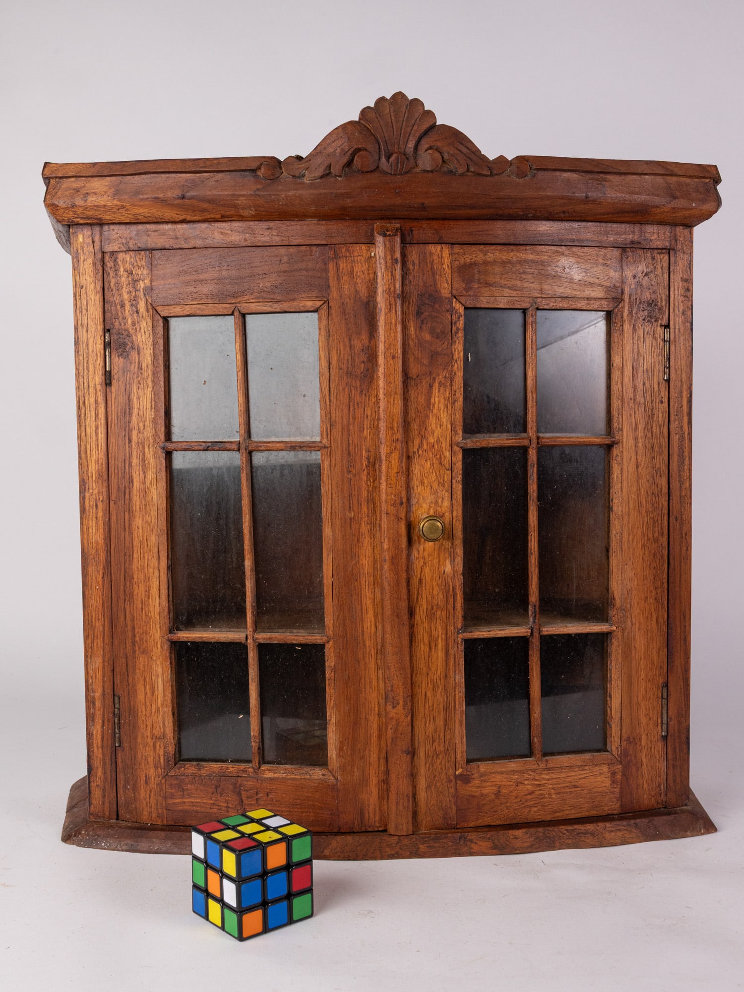Wall Mounted Wooden Curio Cabinet - 2