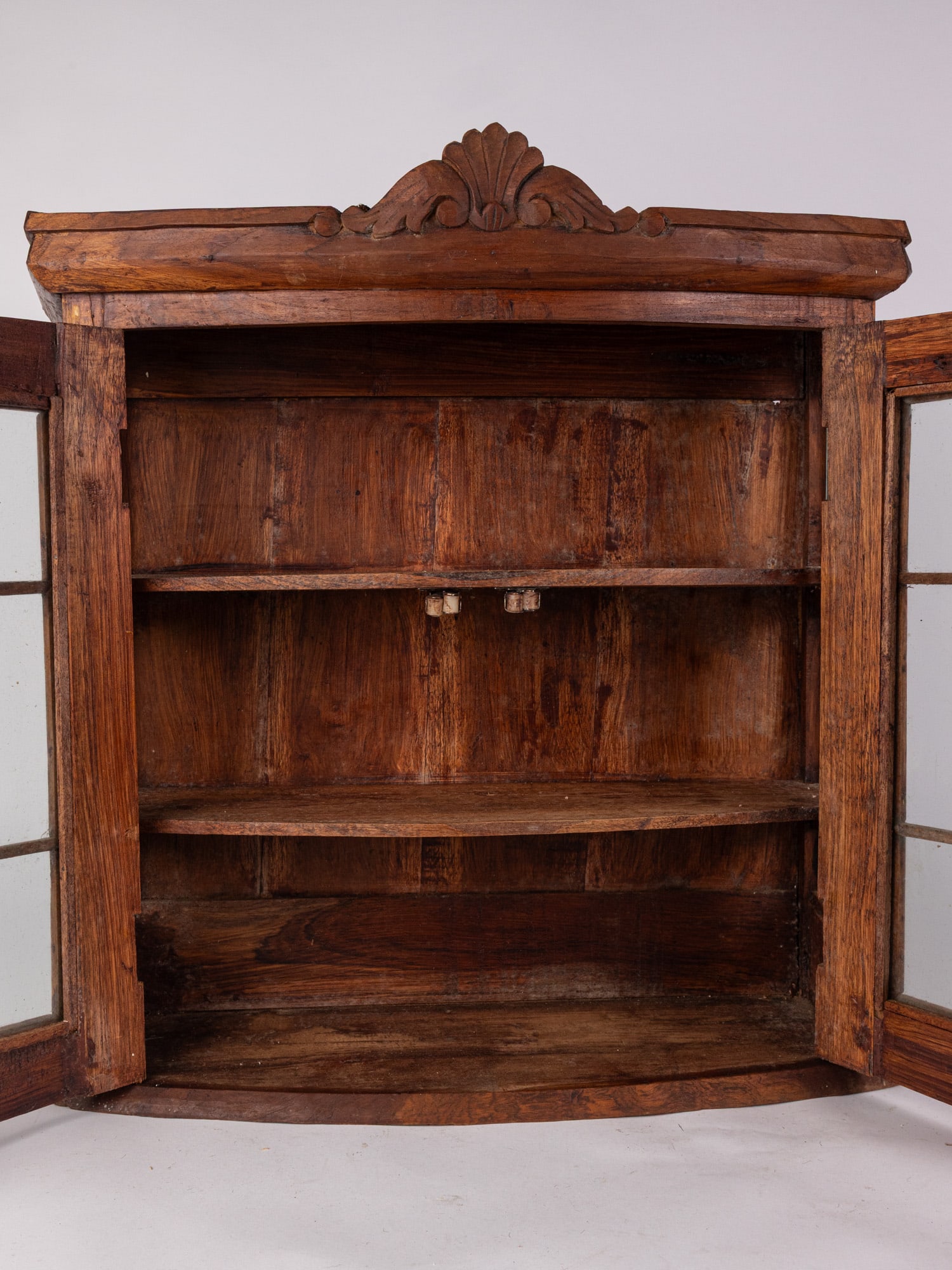 Wall Mounted Wooden Curio Cabinet - 3