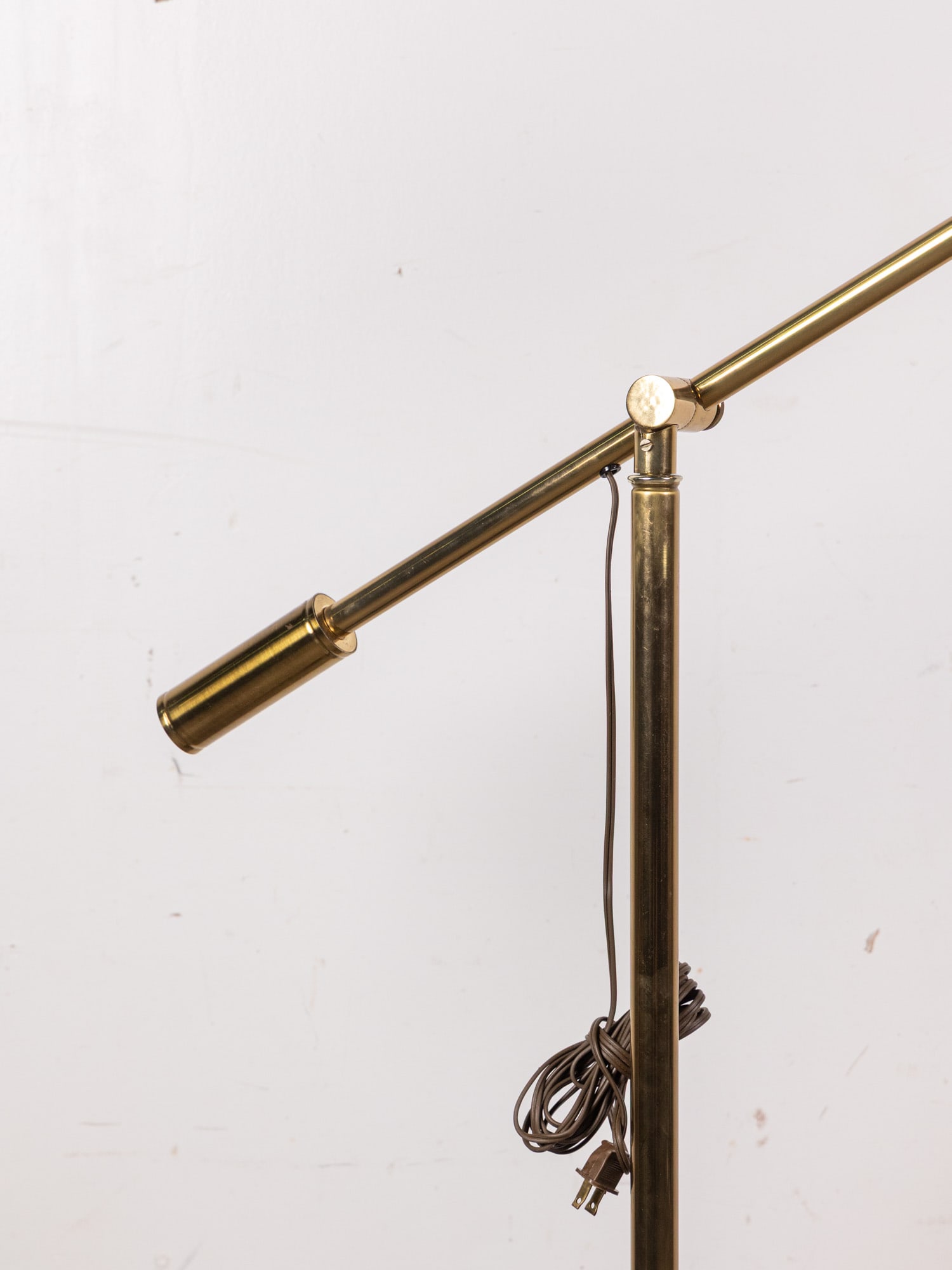 Vintage Mid Century Brass Adjustable Floor Lamp - 2