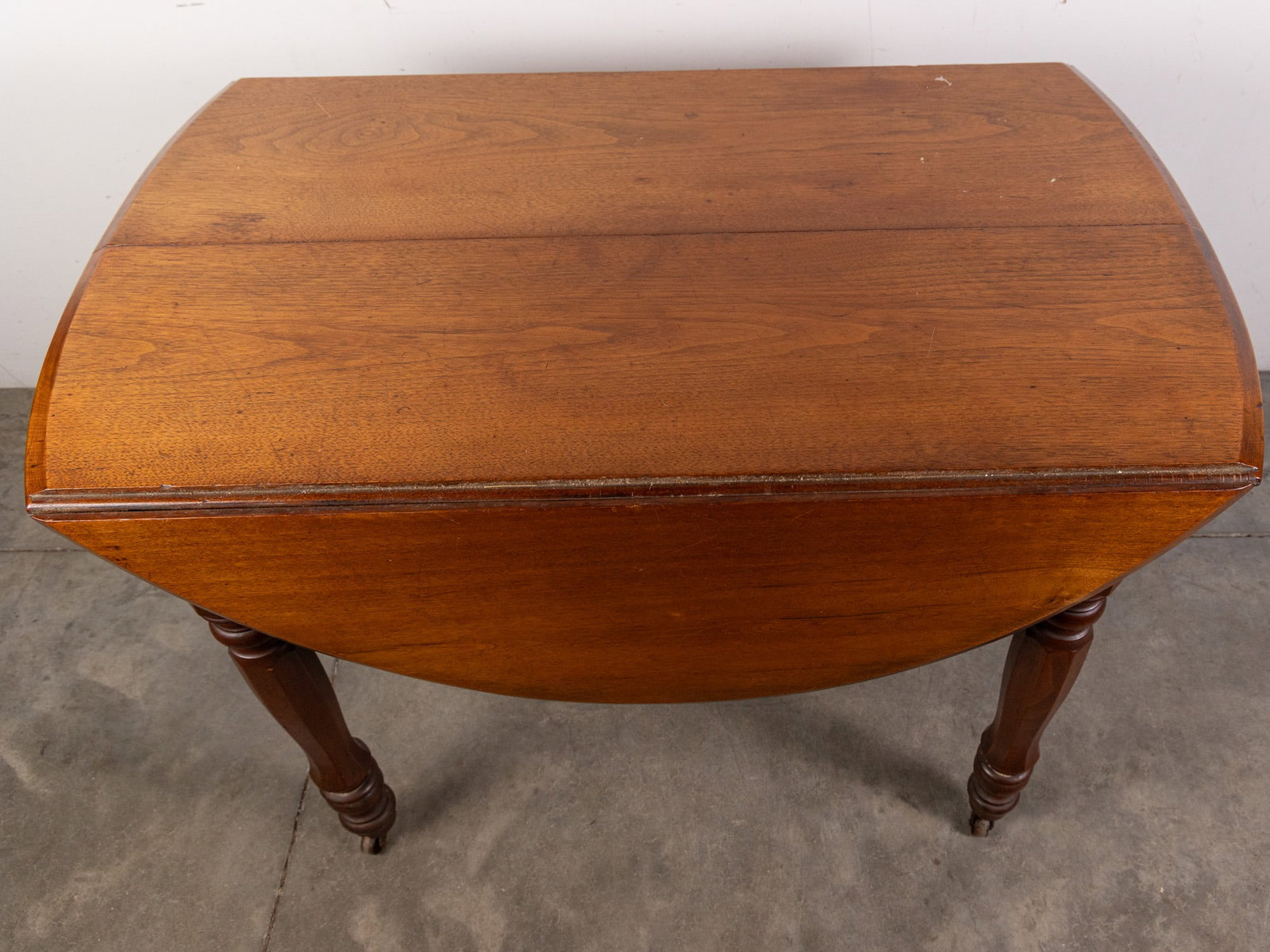 Antique Wooden Drop-Leaf Dining Table - 4