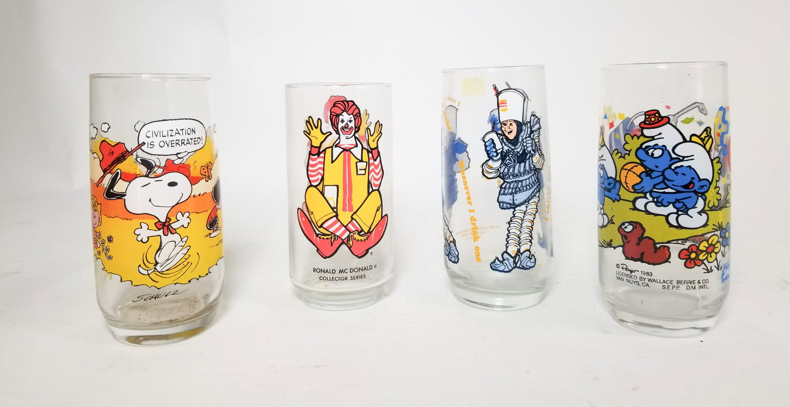 Vintage Collectible Character Glasses - 3
