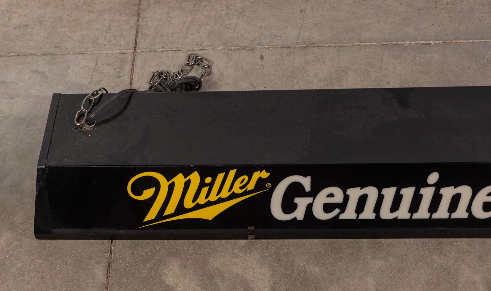 Vintage "Miller Genuine Draft" Advertising Promo Pool Table Light - 2